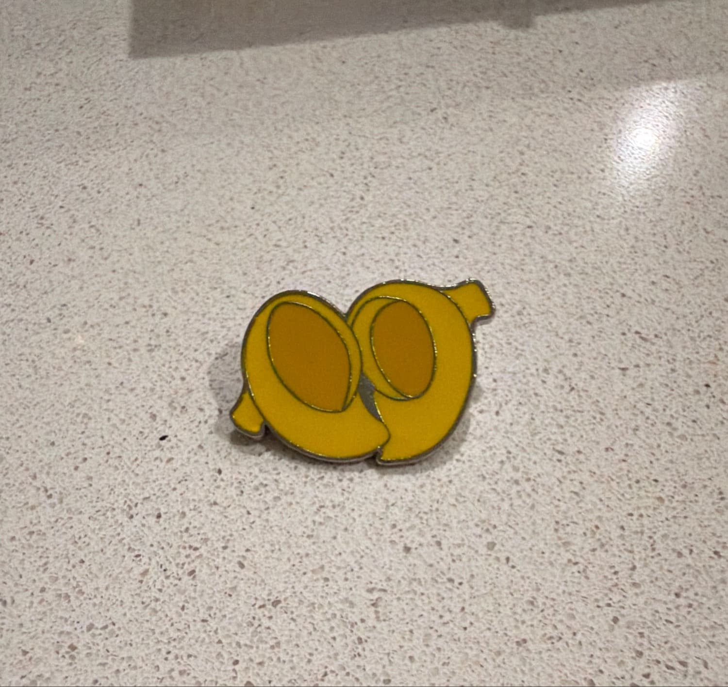 Mickey Mouse Yellow Ears Hidden Mickey Trading Pin front