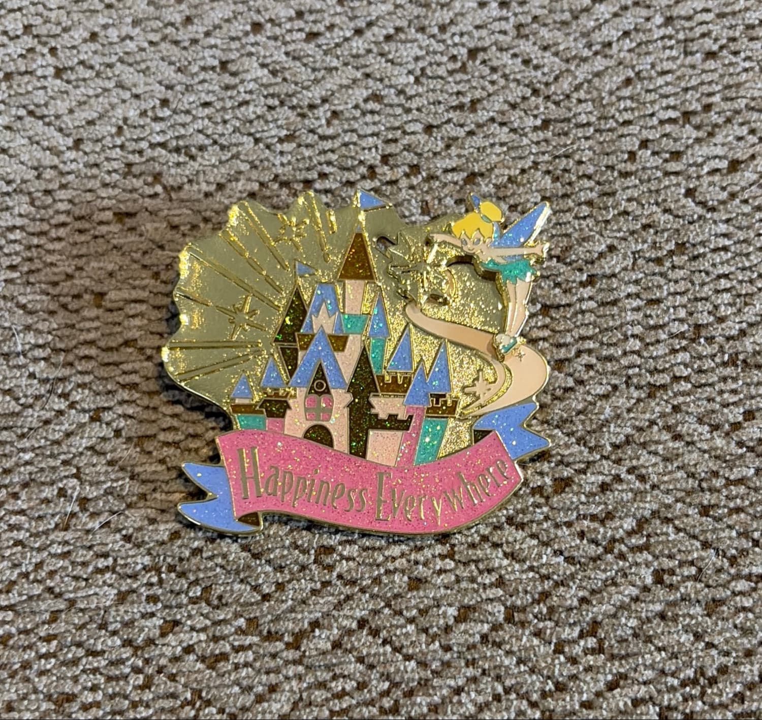 Tinker Bell Cinderella Castle Happiness Everywhere Pin