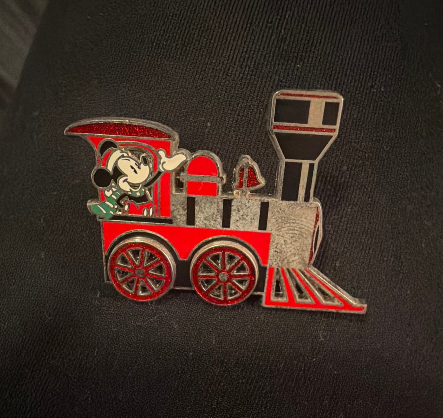 Mickey Mouse Holiday Train Pin