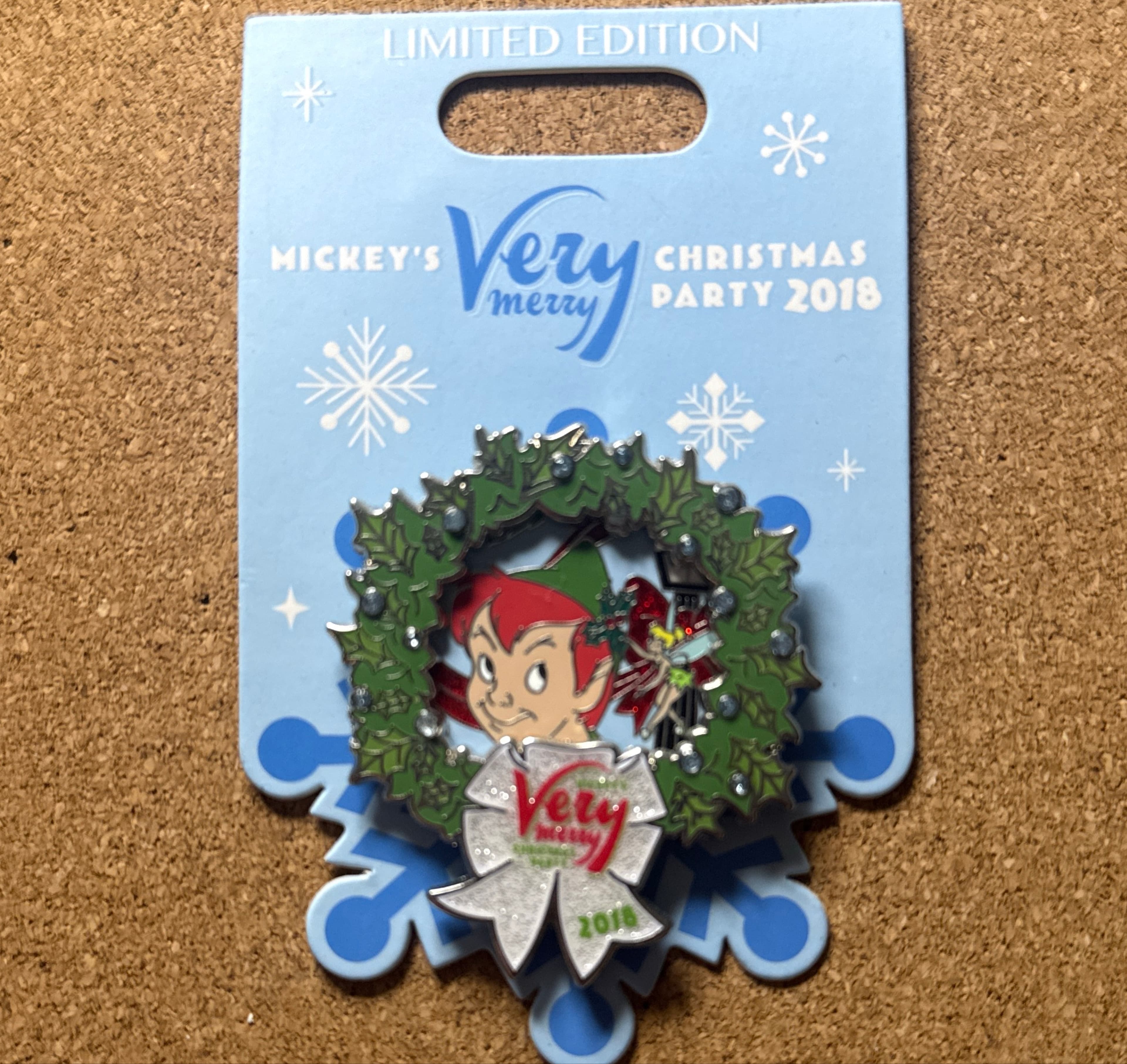 Peter Pan & Tinker Bell Wreath - Mickey's Very Merry Christmas Party 2018 front