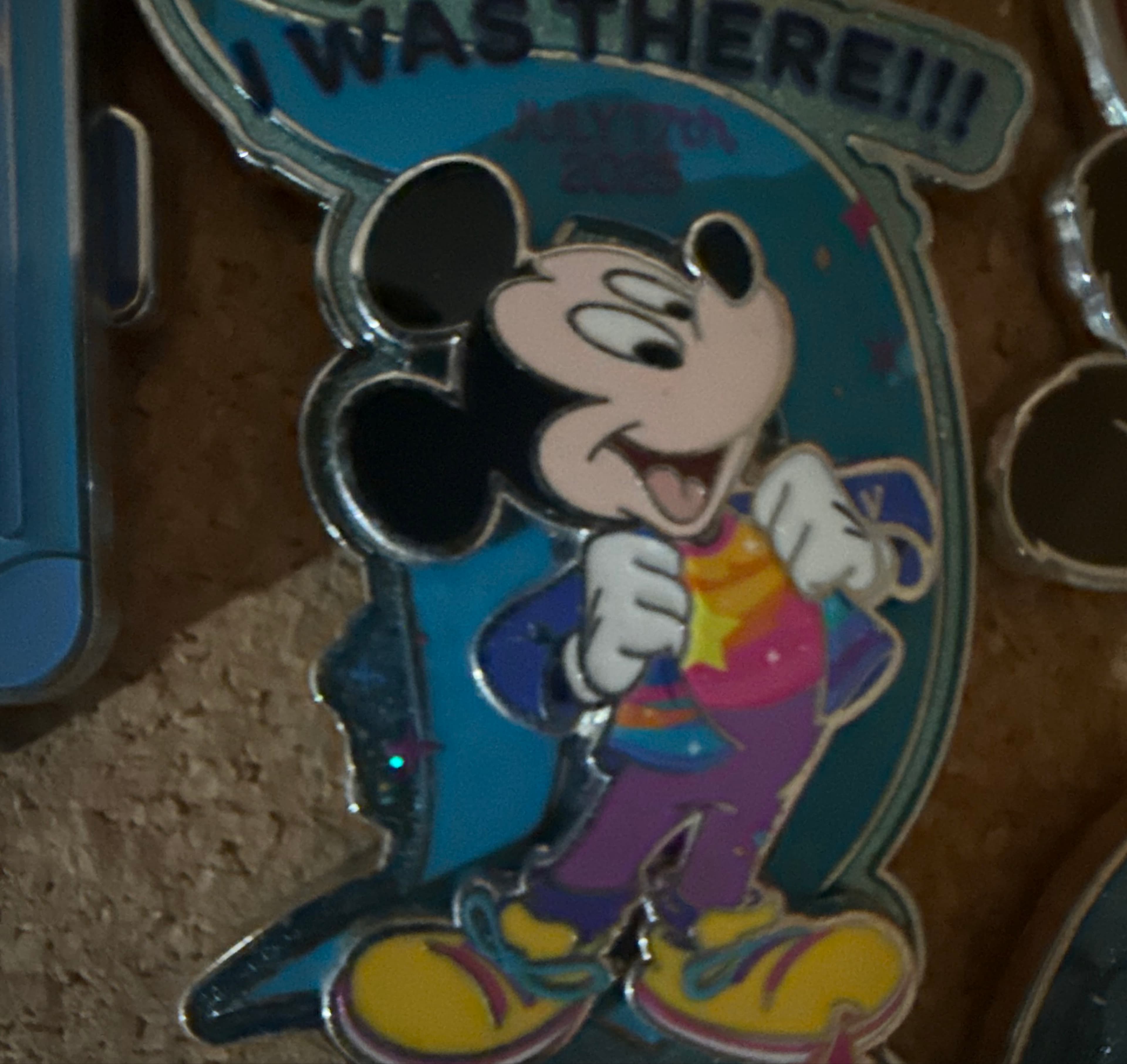 Disneyland I Was There 70th Anniversary Mickey Pin front