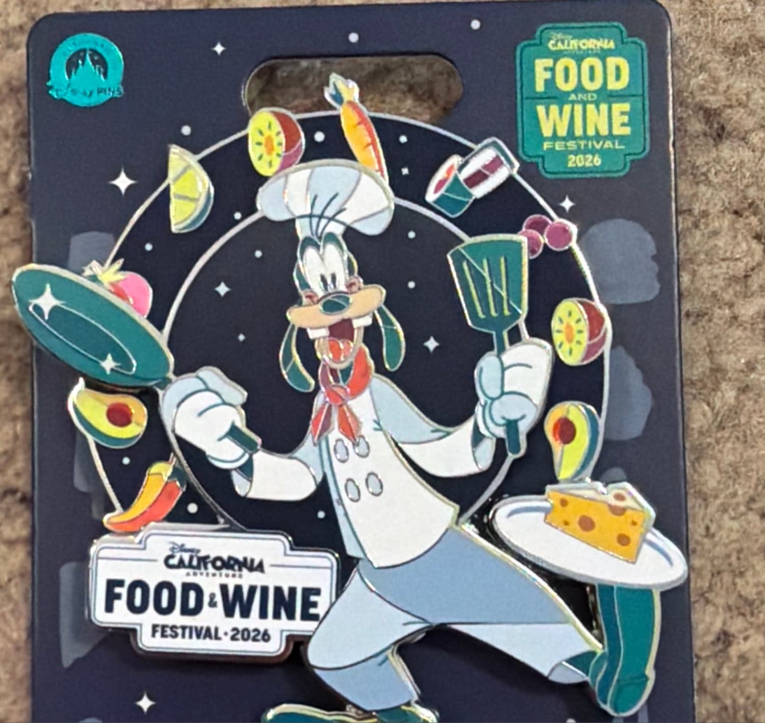 Chef Goofy Food & Wine Festival Mini Jumbo Pin