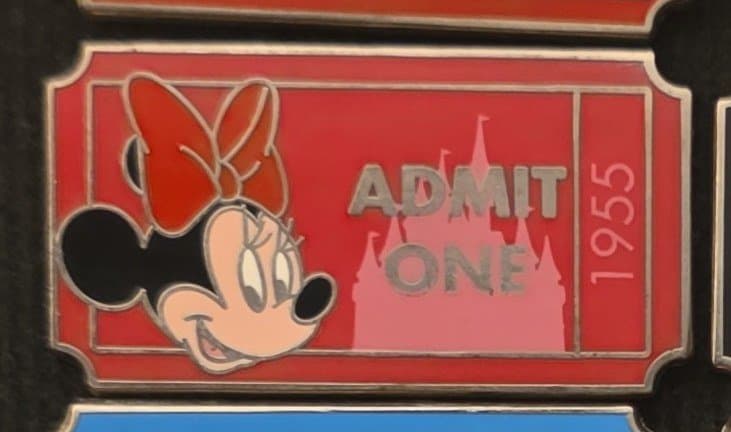 Disneyland Resort Admit One Ticket Mystery Pin Collection