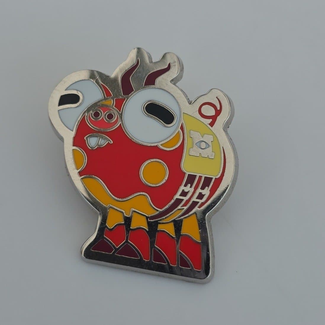 HKDL 9th Anniversary Art Monsters University Pin front