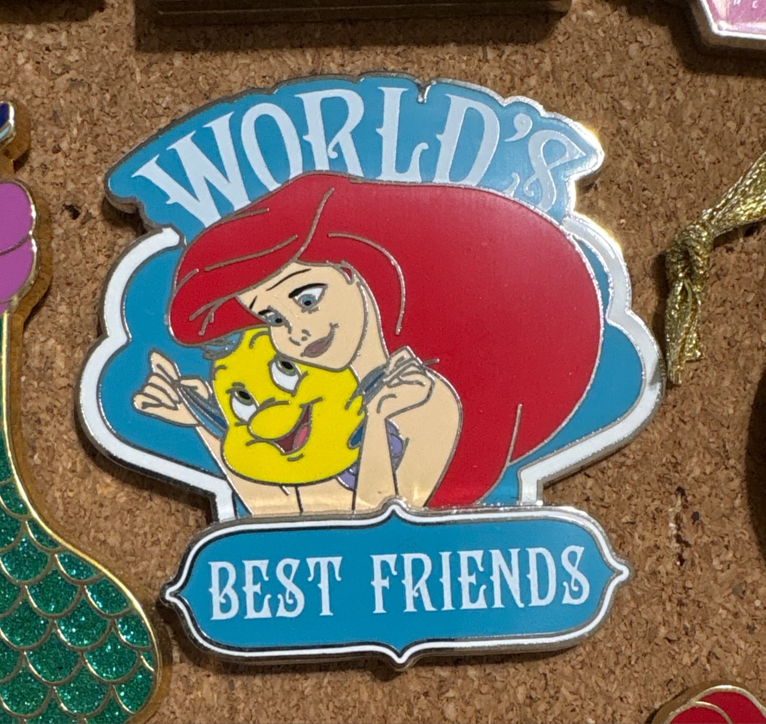 Disneyland Paris World's Best Friends Little Mermaid Ariel Pin