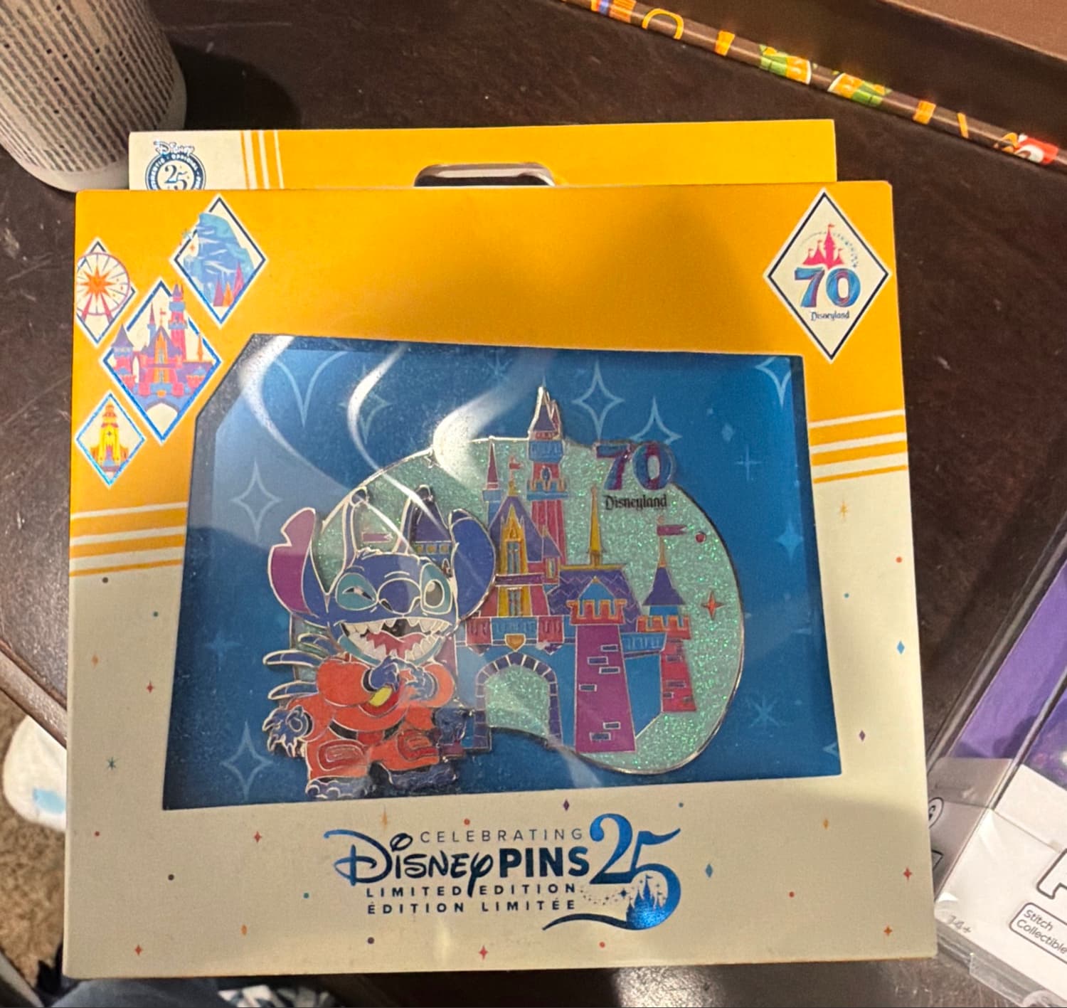 Limited Edition Disneyland 70th Anniversary Stitch Jumbo Pin