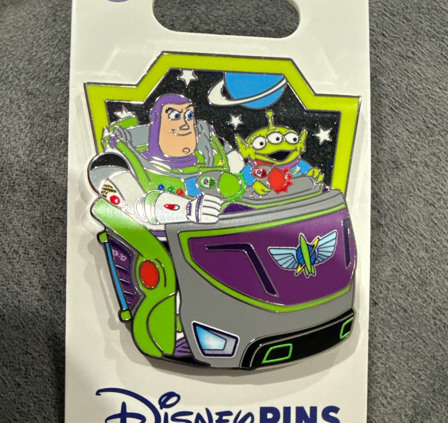 Buzz Lightyear's Space Ranger Spin Pin with Buzz and Alien