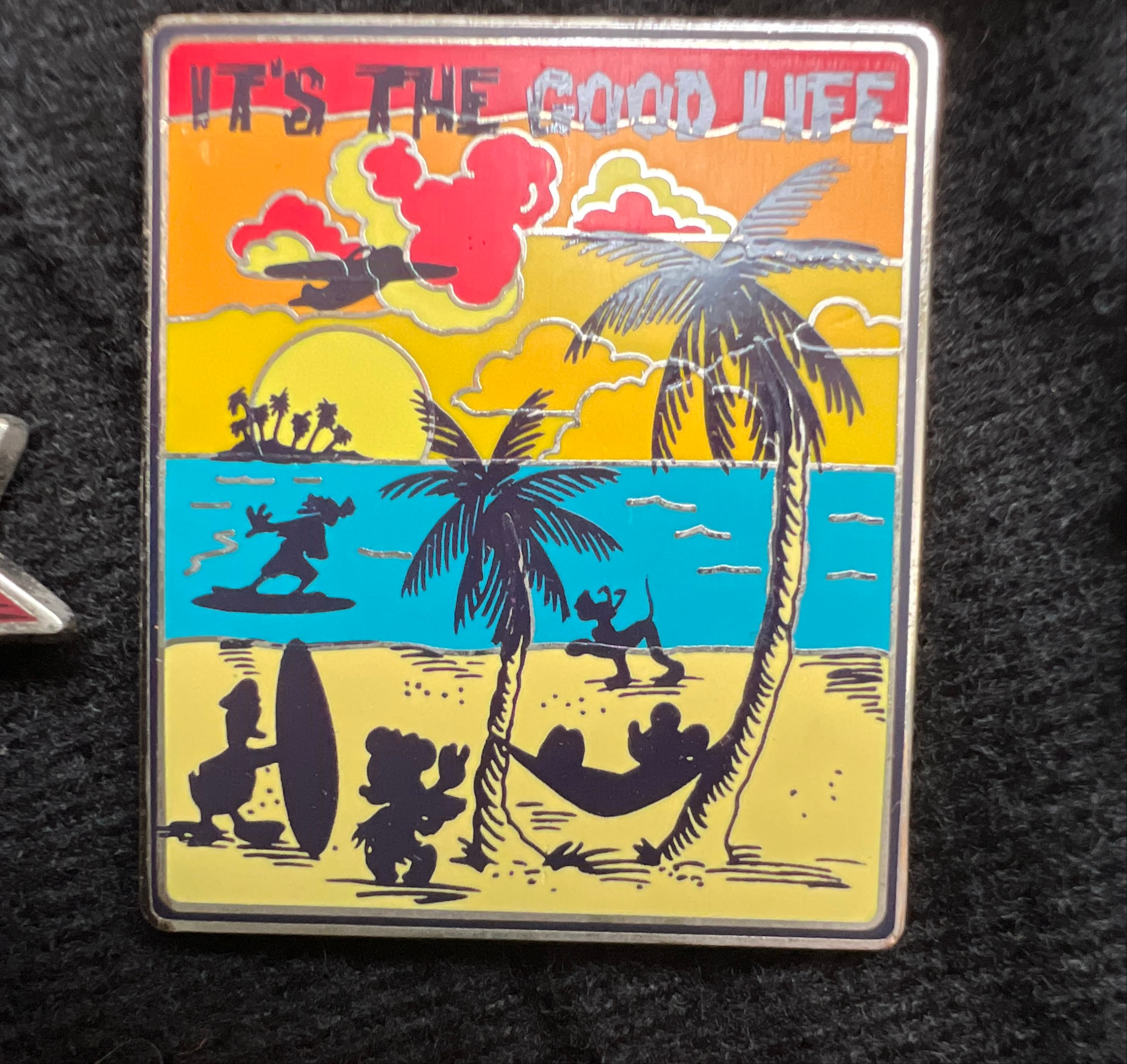 Fab 5 It's The Good Life Beach Sunset Pin