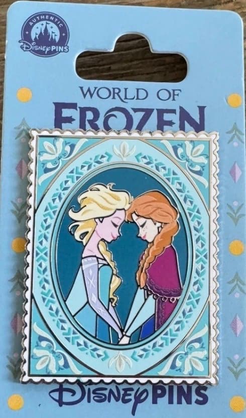 Anna & Elsa Stamp Pin