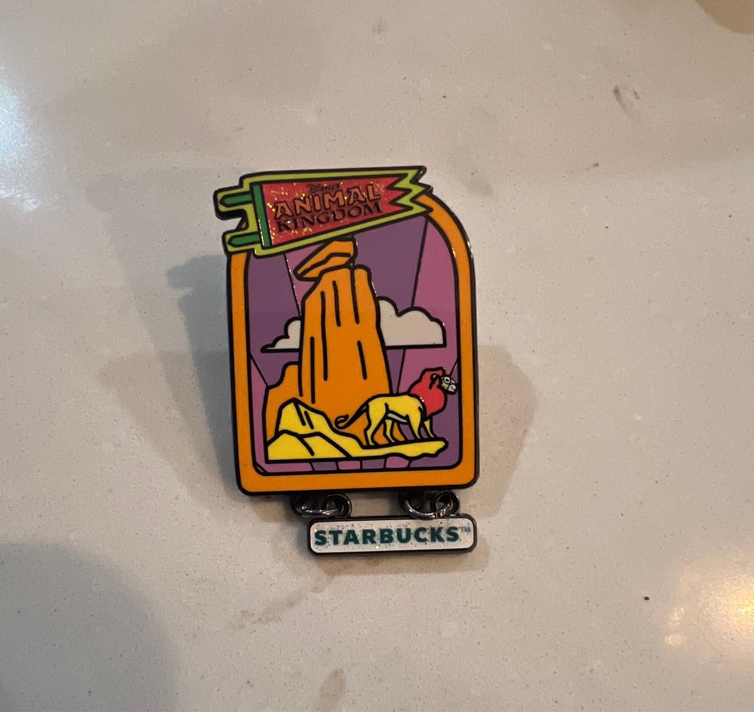 Disney's Animal Kingdom Starbucks Lion King Pride Rock Pin front