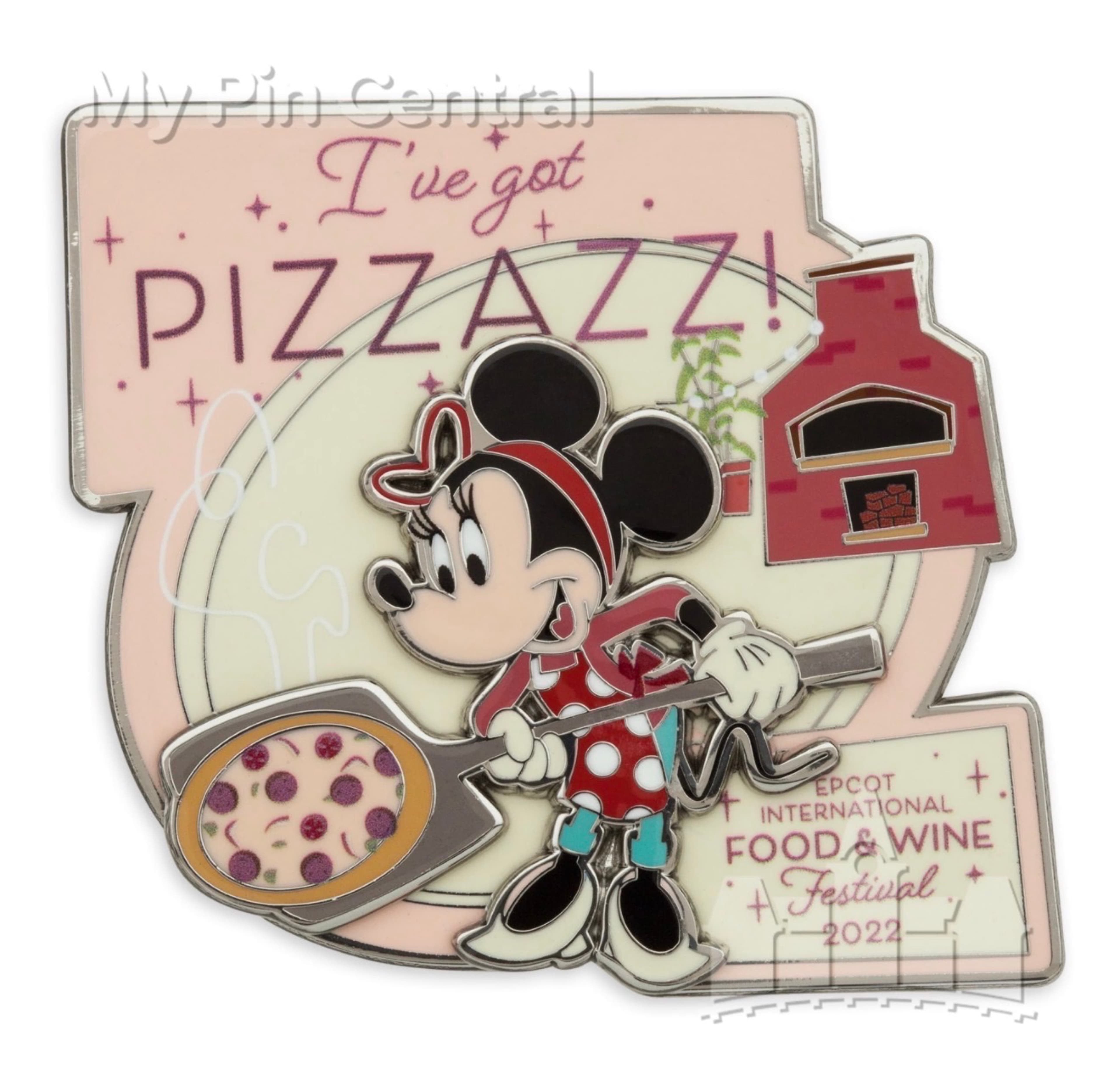 Minnie Mouse 'I've Got Pizzazz!' EPCOT International Food & Wine Festival 2022 Pin front