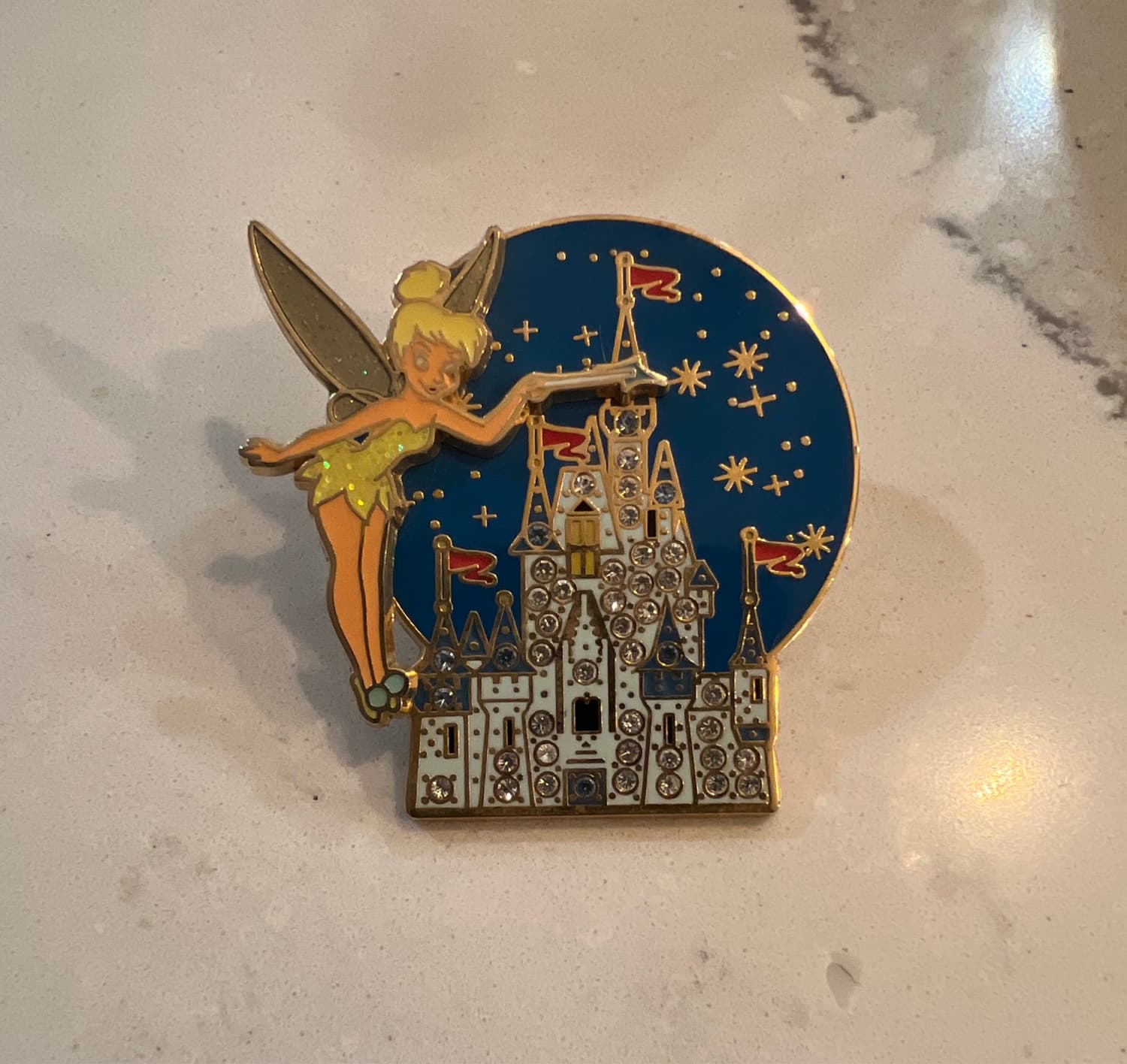Tinker Bell Jeweled Cinderella Castle Pin