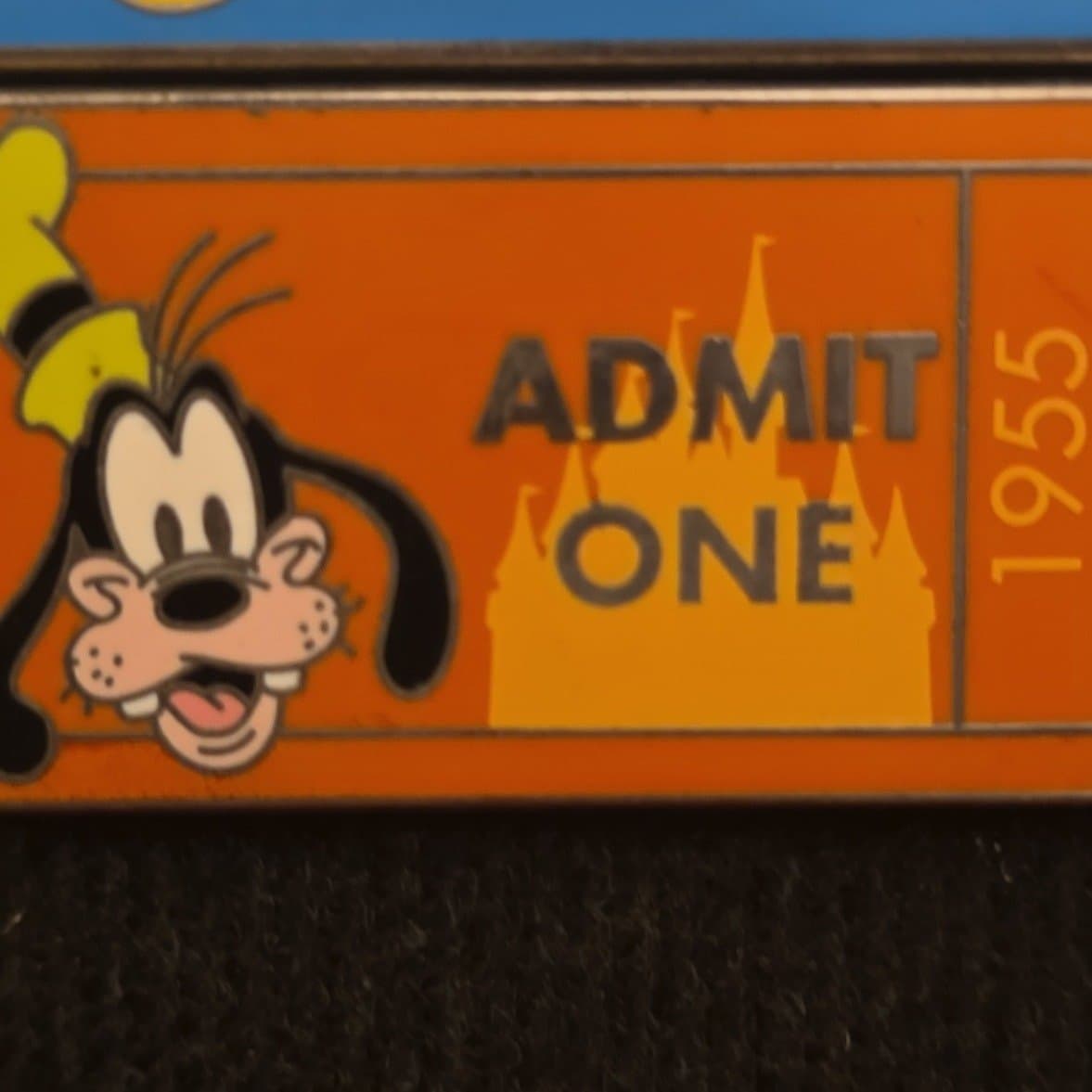 Goofy Admit One 1955 Disneyland Ticket Pin