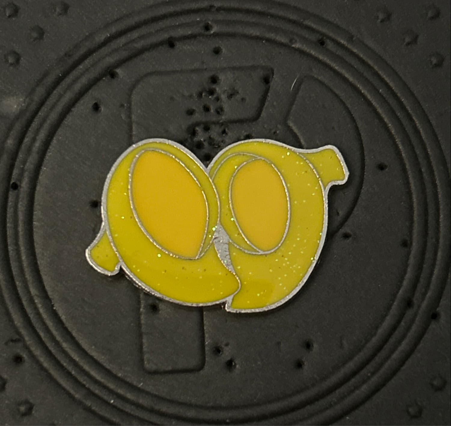 Yellow Glitter 99 Jibbitz Charm