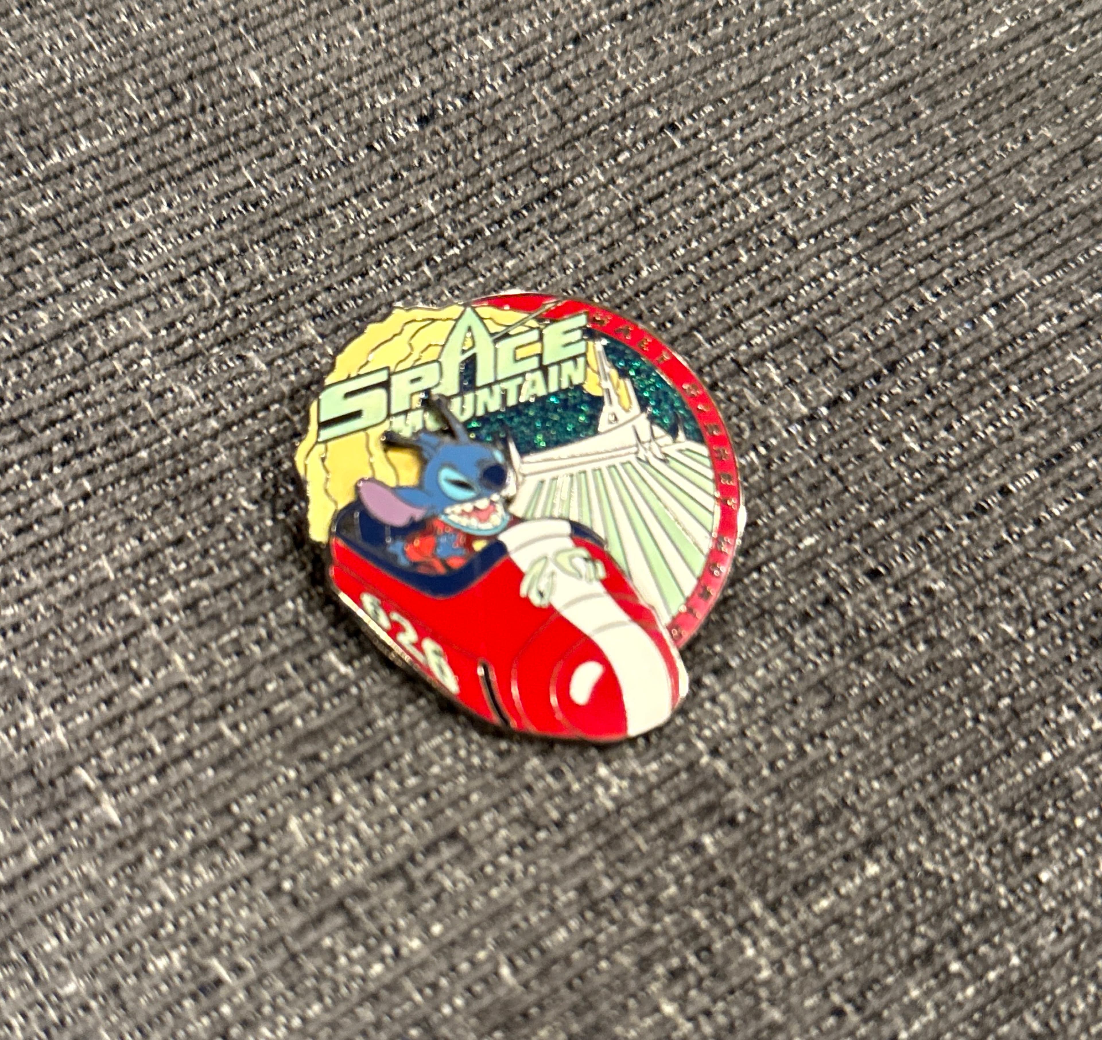 Stitch Riding in Rocket Car - Space Mountain - Lilo and Stitch front