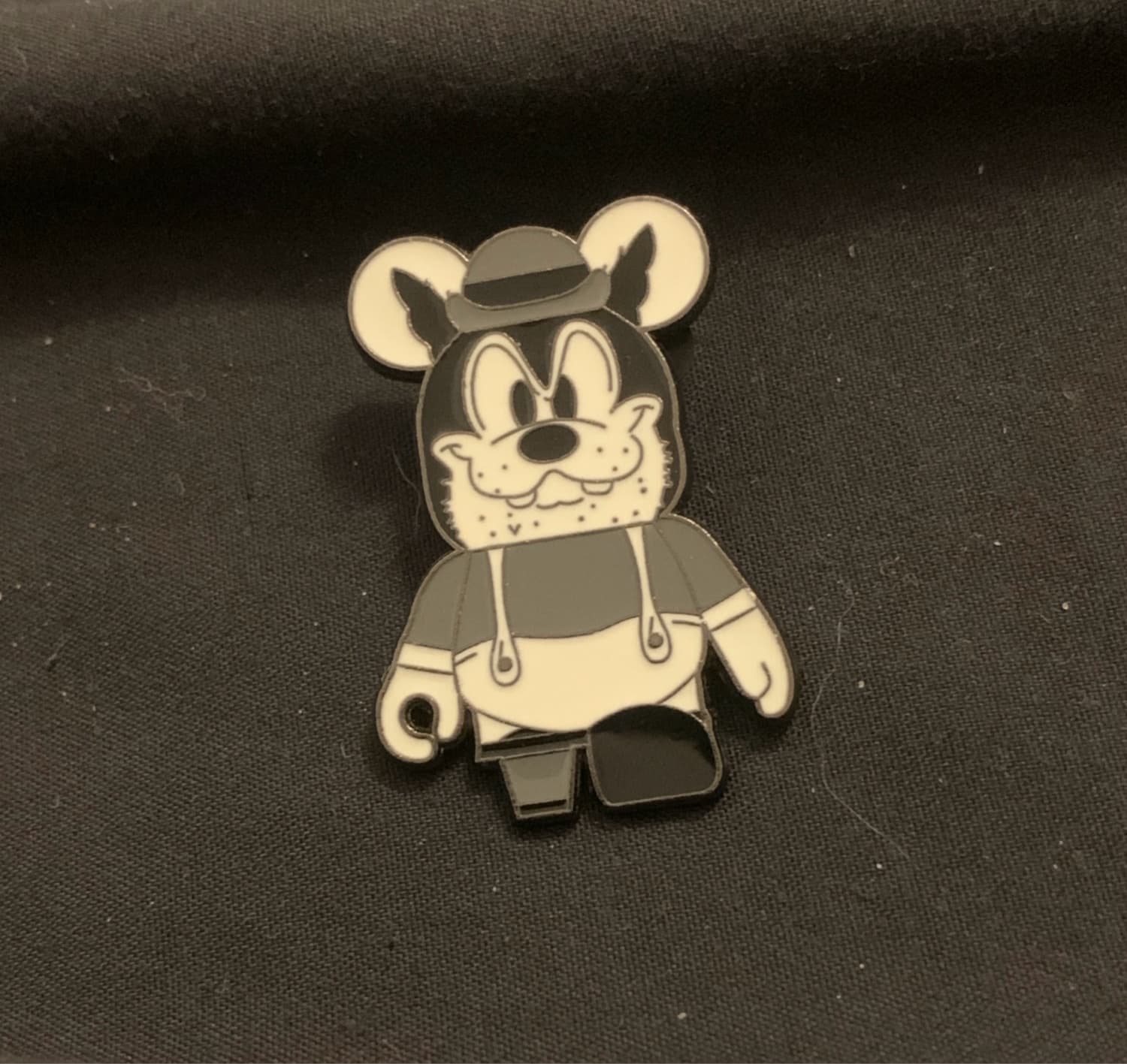 Mickey Mouse Bearbrick in Overalls Pin