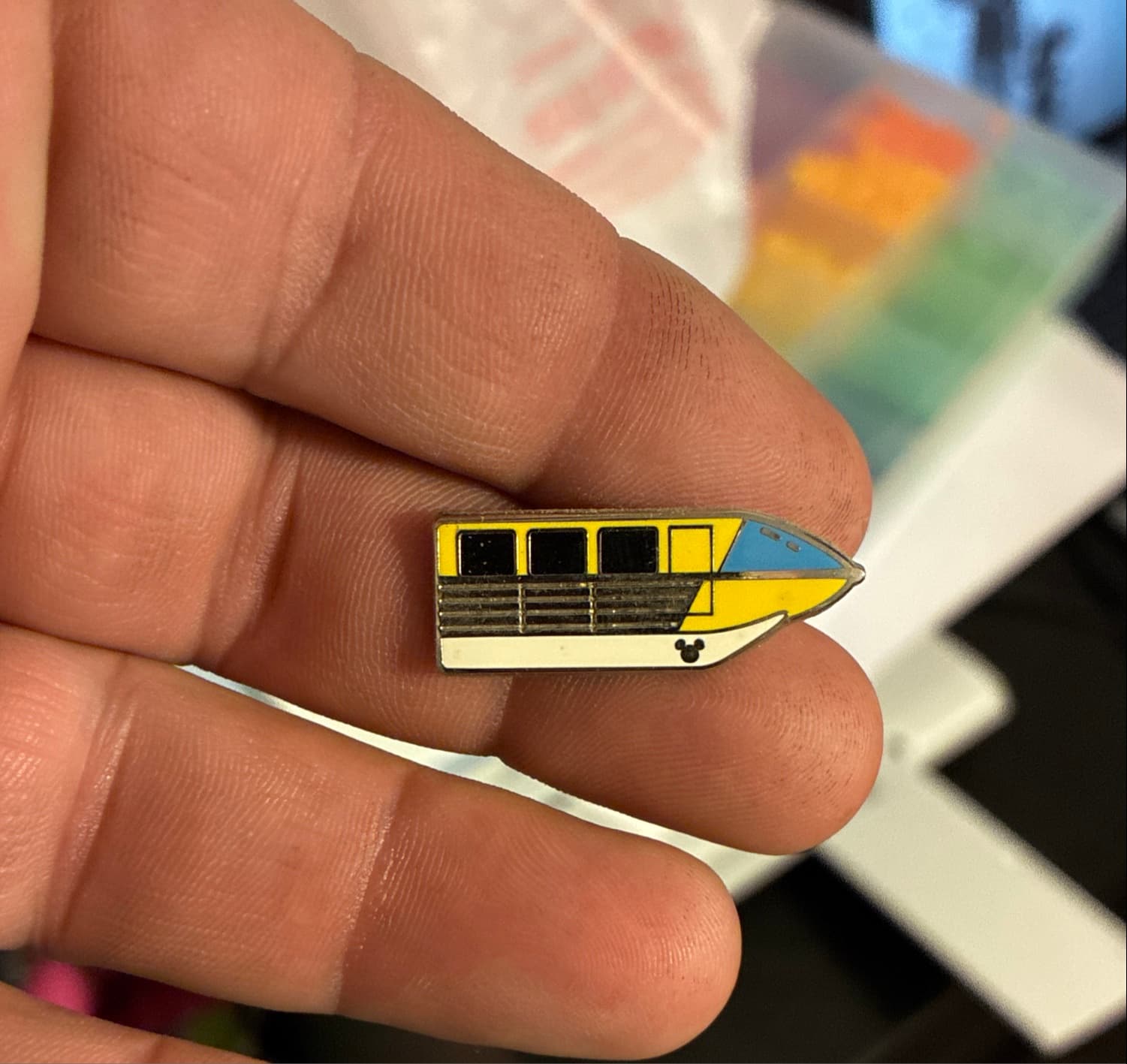 Mark II Yellow Monorail - Hidden Mickey 2011 front