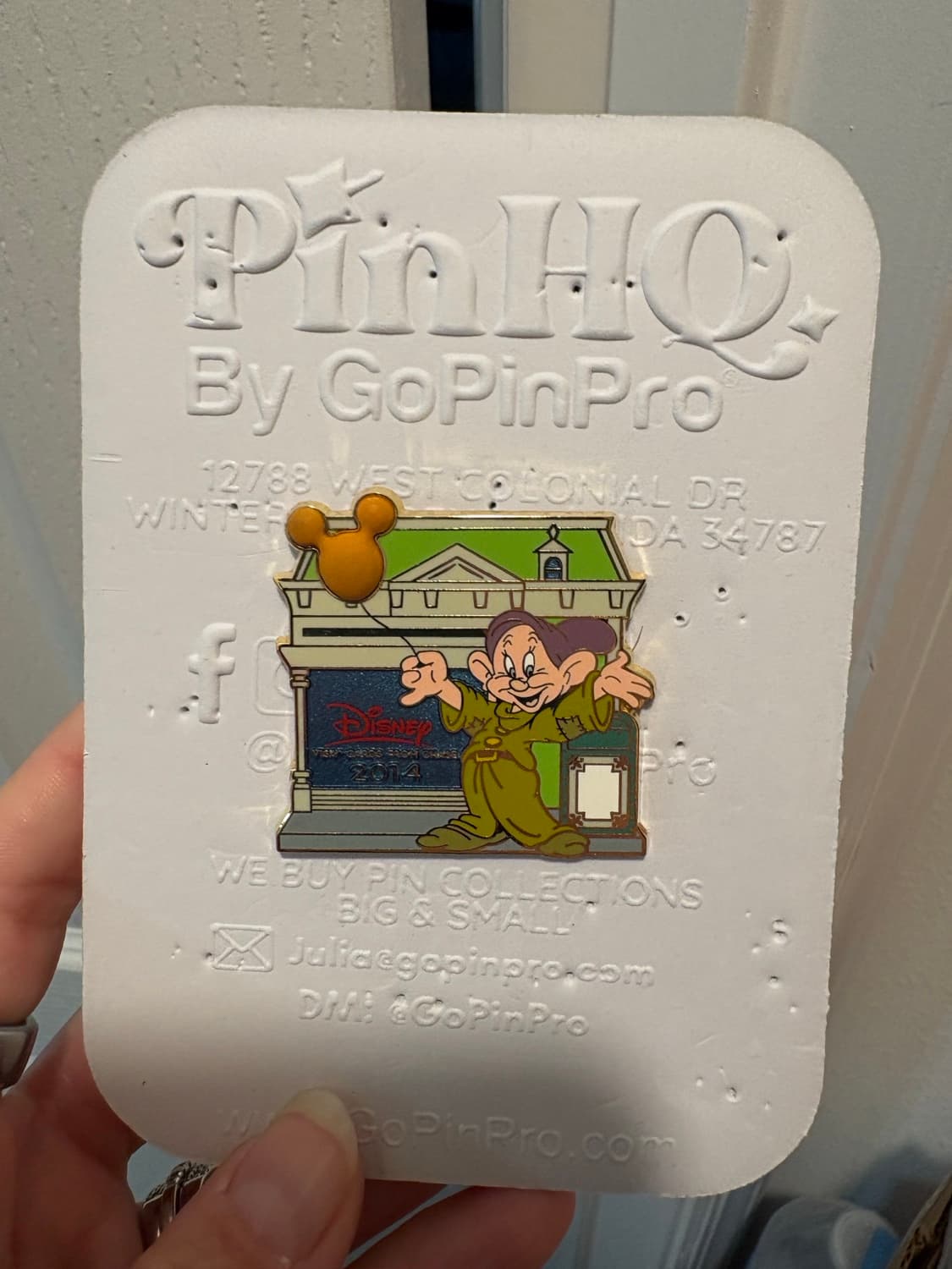 Disney Visa 2014 Dopey 3D Pin