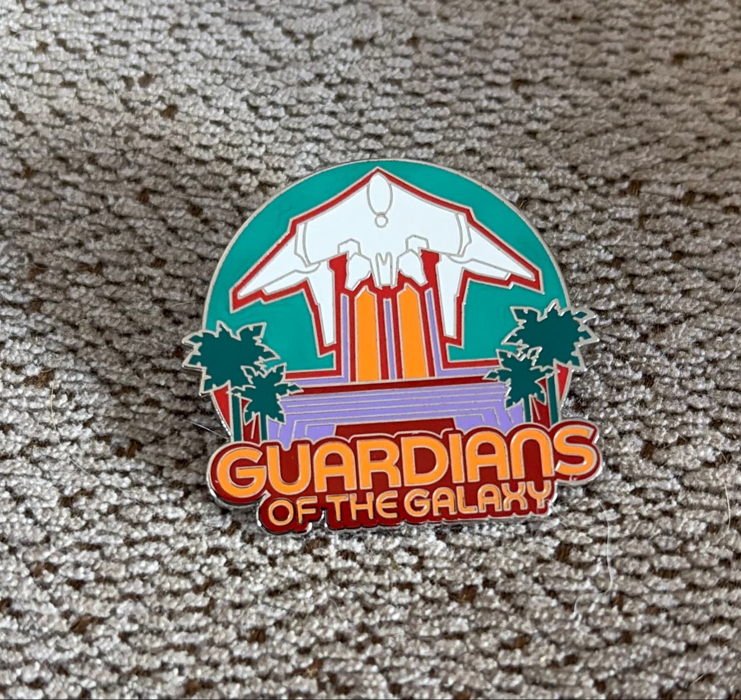 Guardians of the Galaxy: Cosmic Rewind Pavilion Pin front