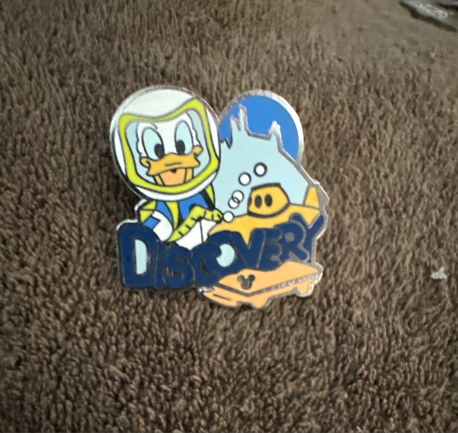 Donald Duck Submarine Discover Hidden Mickey Pin front