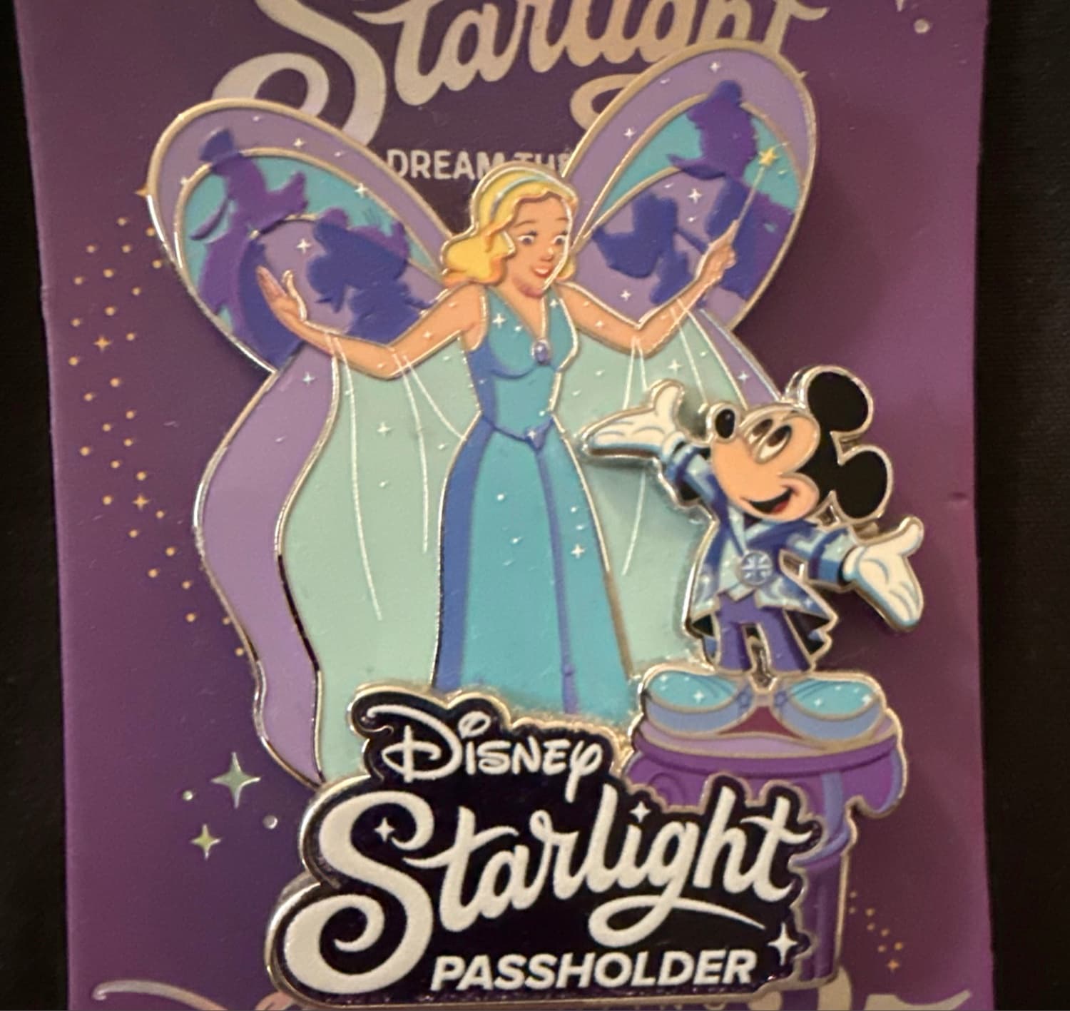 Disney Starlight Parade Blue Fairy Annual Passholder Pin with Mickey