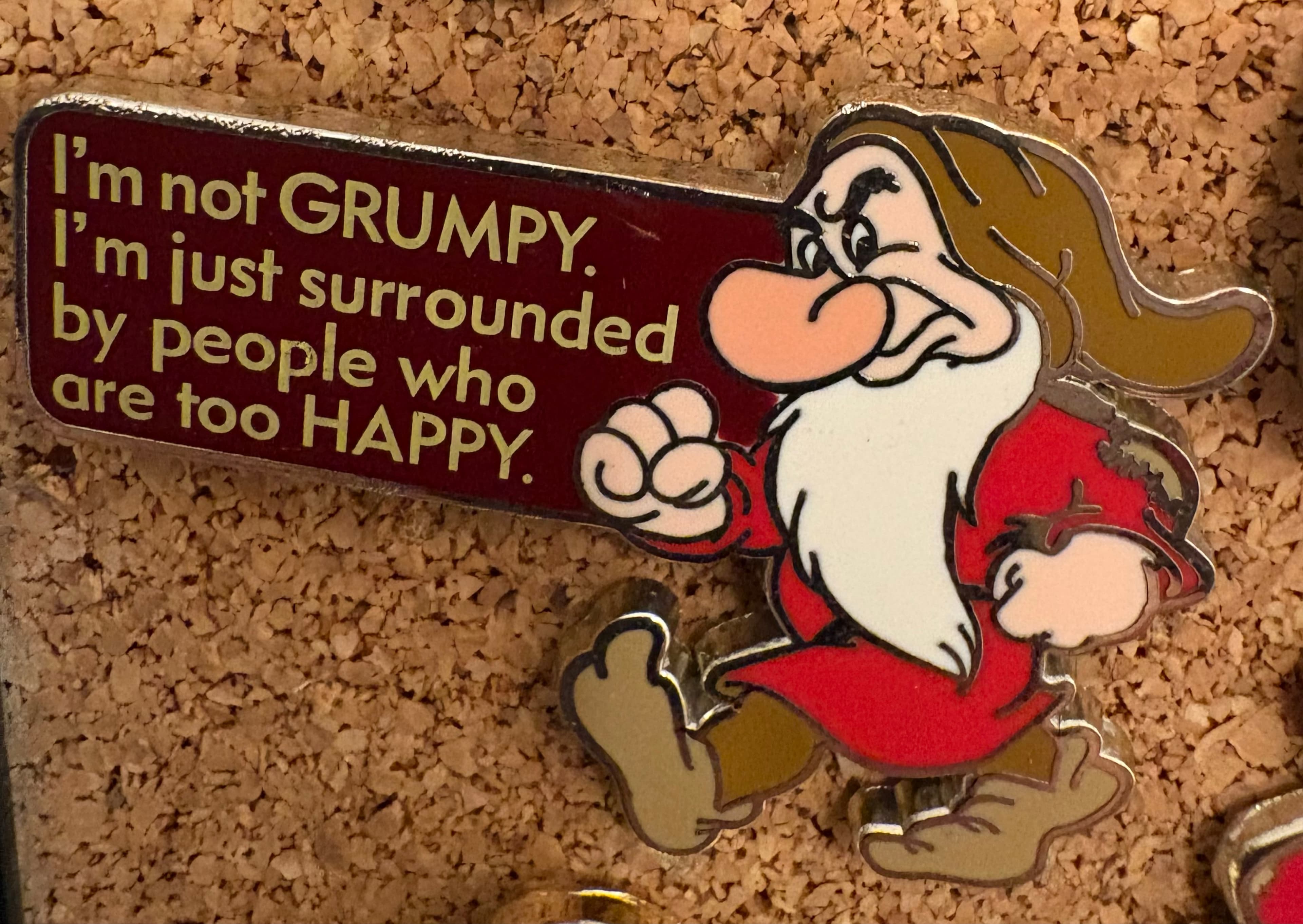 I'm not GRUMPY. I'm just surrounded by people who are too HAPPY