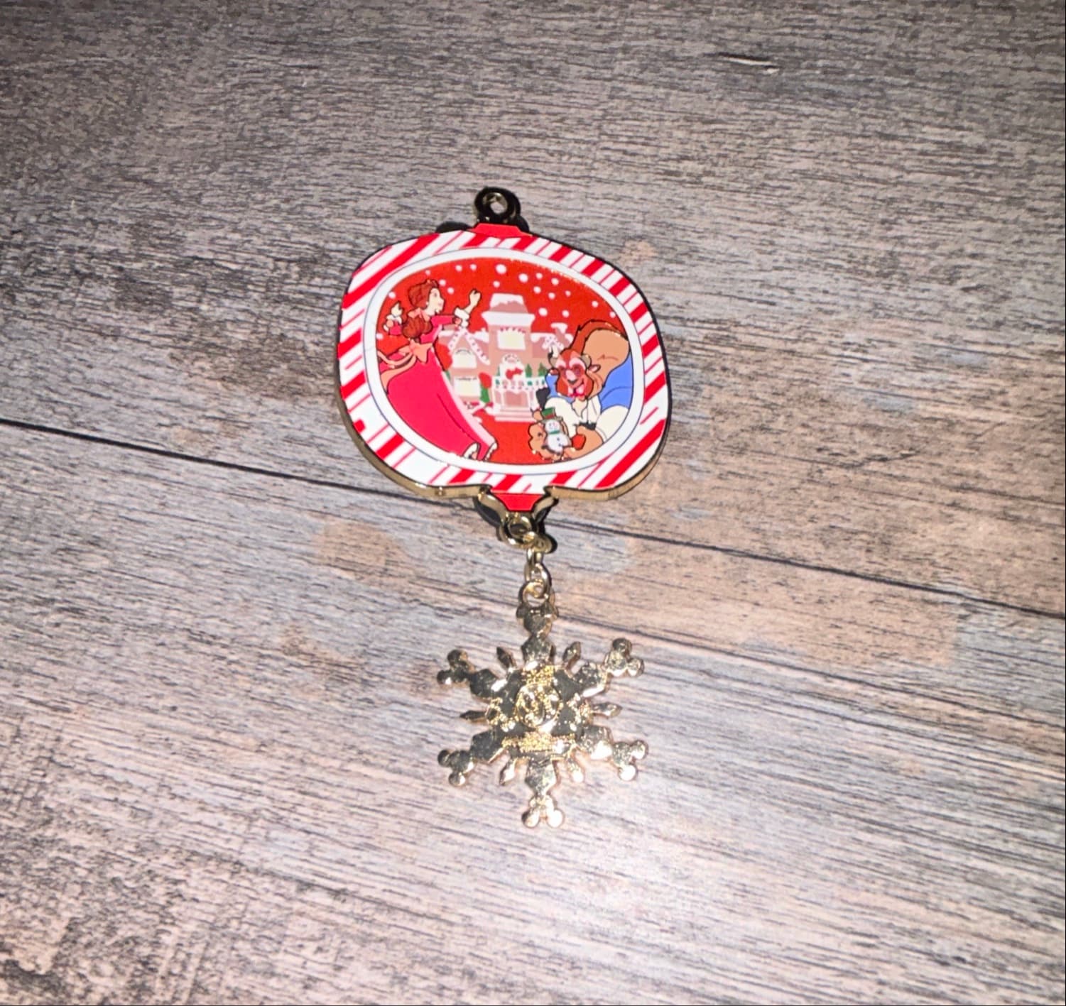 Christmas Pins Featuring Beauty and the Beast