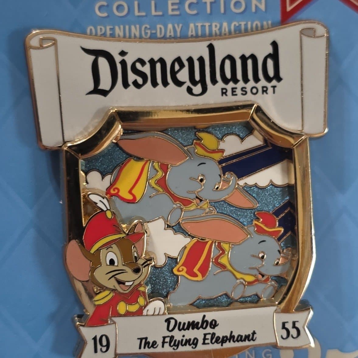 Dumbo the Flying 8Elephant Disneyland Vault Collection Opening Day Attraction Pin