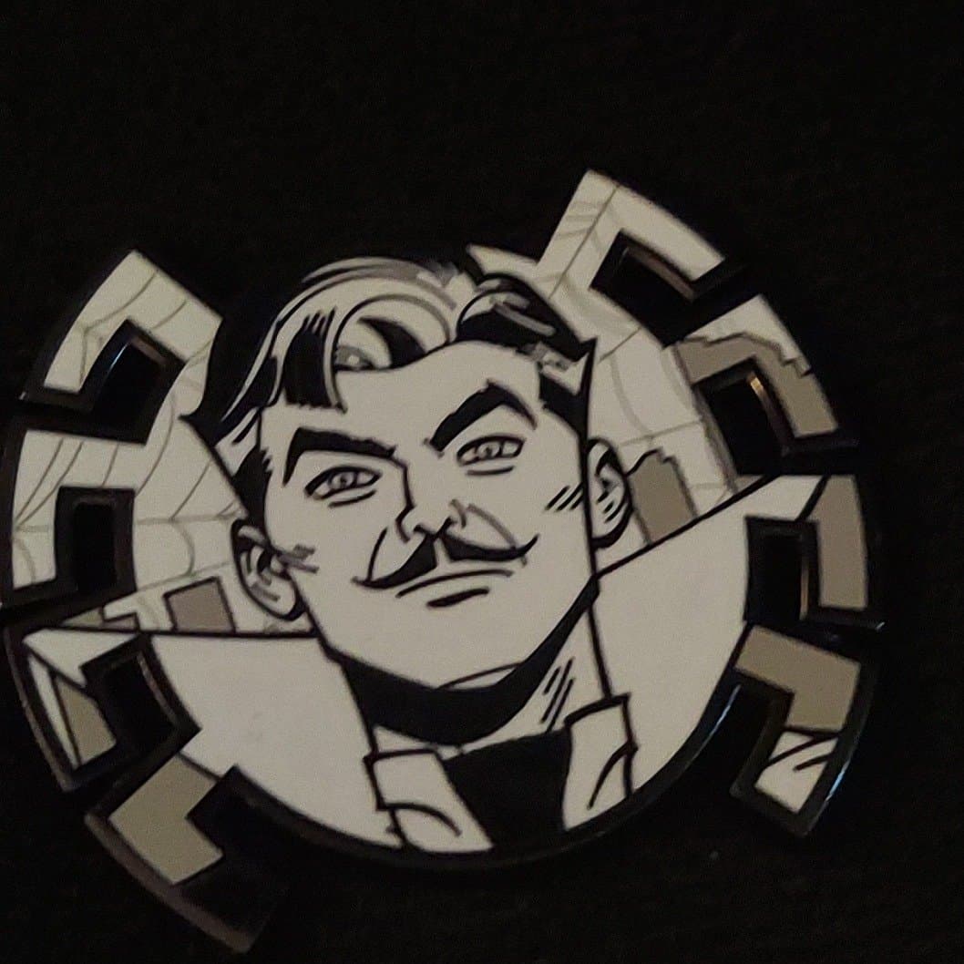 doc oc Bust with Spider Symbol Background