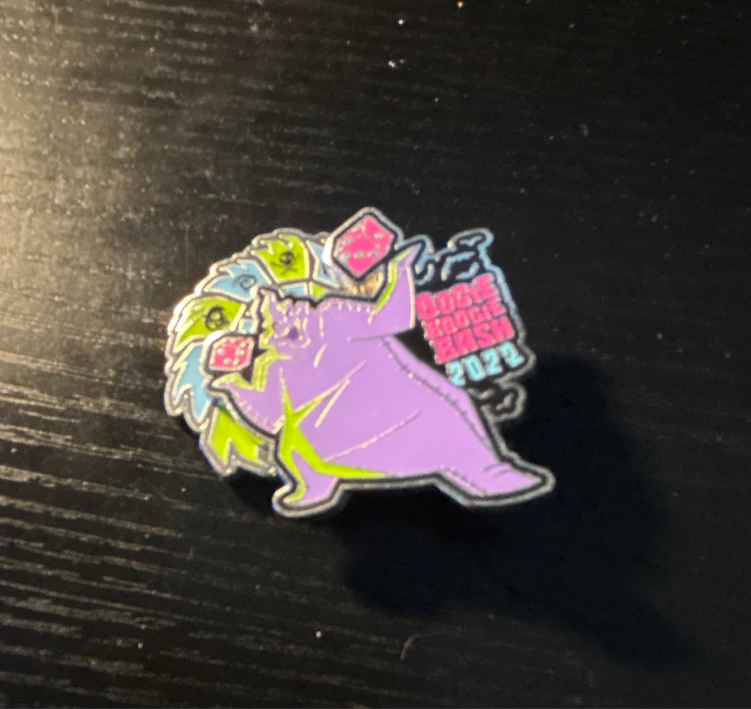 Oogie Boogie Bash 2021 Oogie Boogie with Dice Spinner Pin front