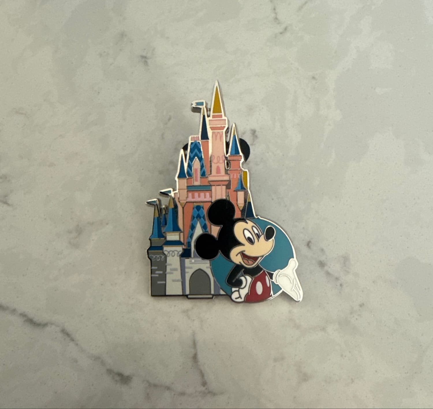 Mickey Mouse Magic Kingdom Blue Cinderella's Castle Pin