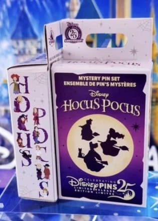Disney Hocus Pocus Letters Mystery Pin Set Limited Release (2 pins per box) Unopened Box