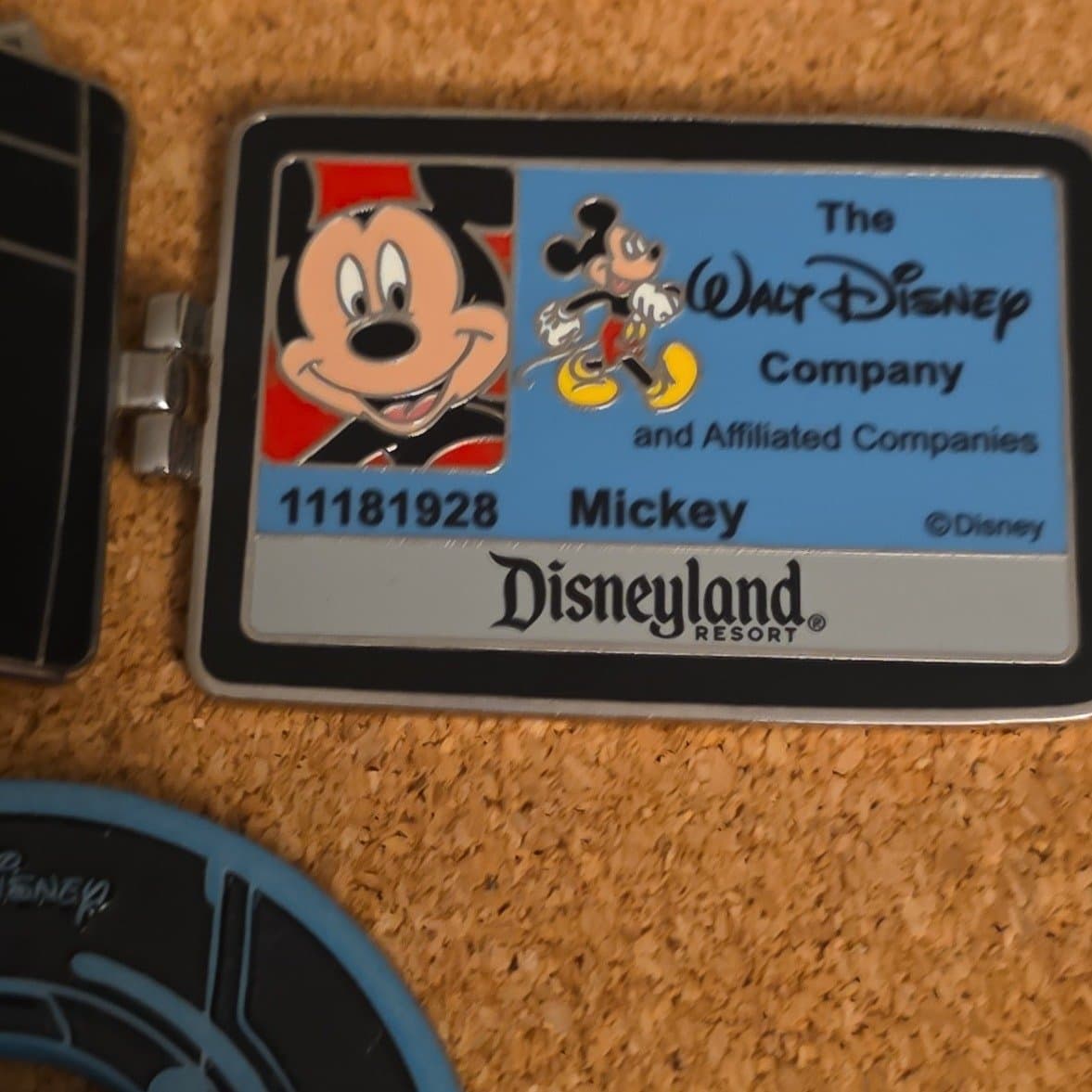 Mickey Mouse Disneyland Resort Cast Member ID Badge Pin front