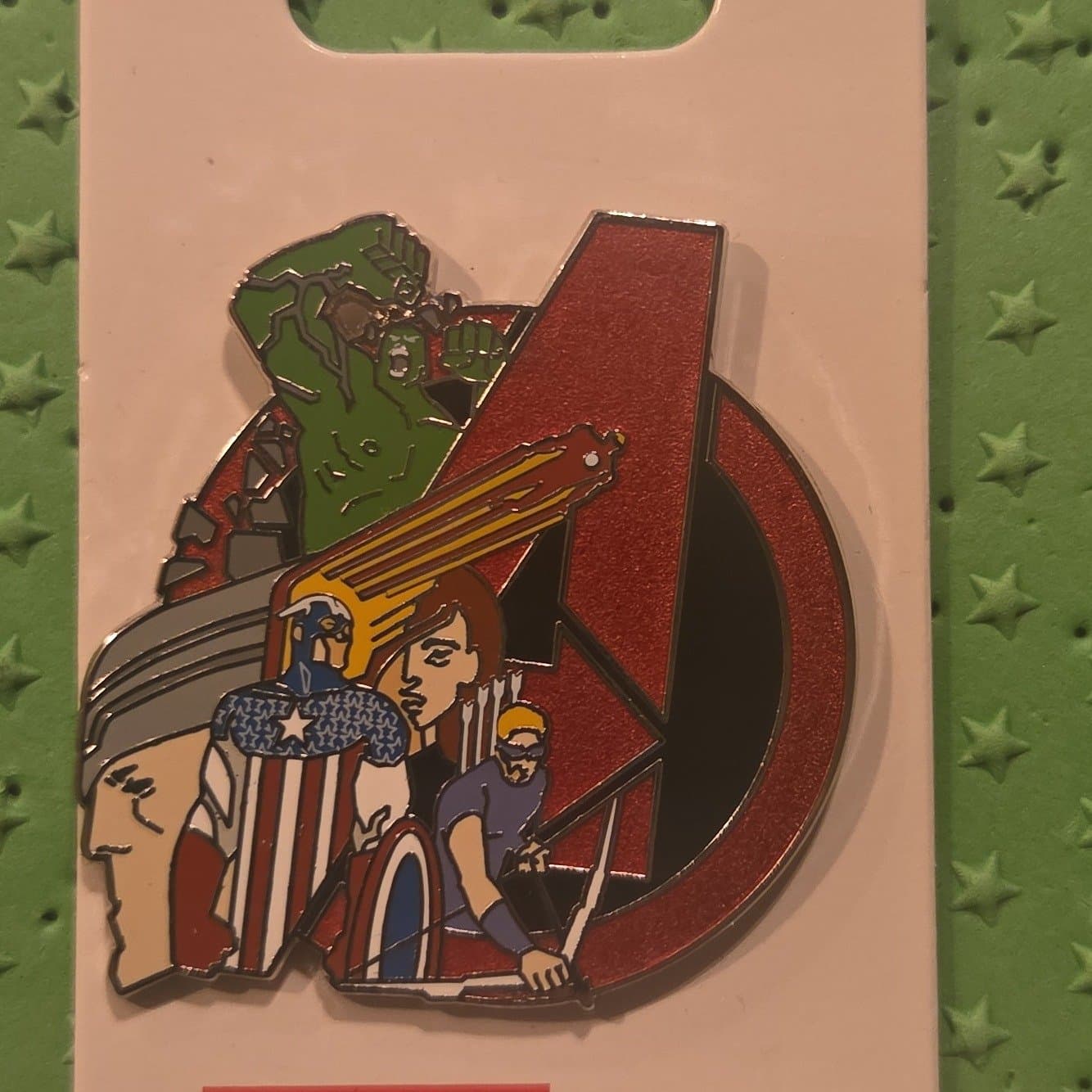 Disney Parks Marvel Avengers Insignia Pin front