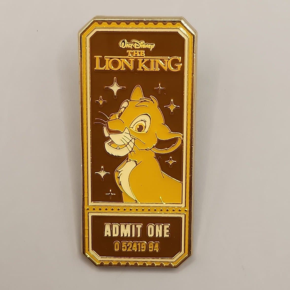 Loungefly Disney Movie Ticket Blind Box Enamel Pin - The Lion King (Simba)
