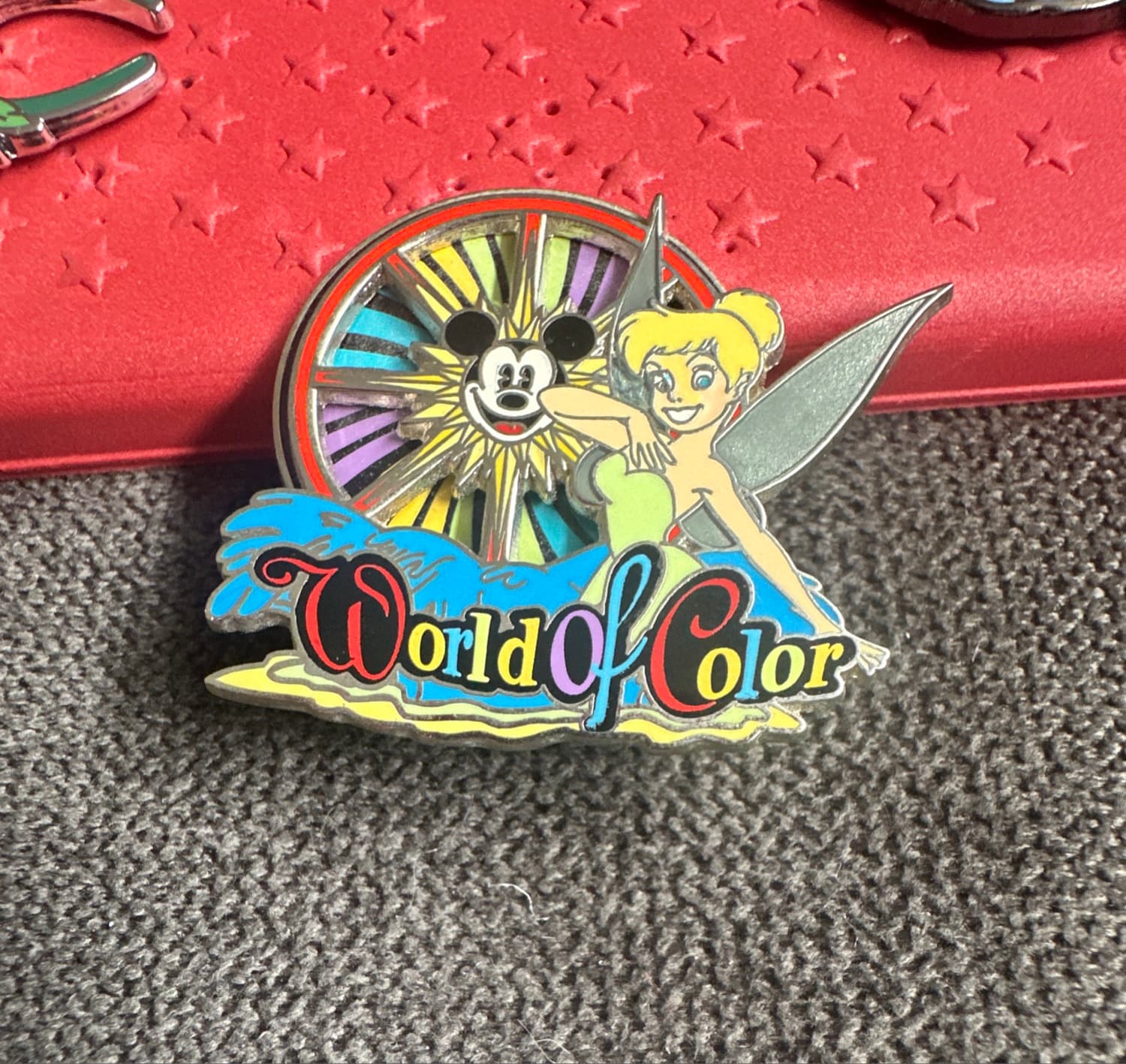Tinker Bell World of Color Mickey's Fun Wheel Spinner Pin