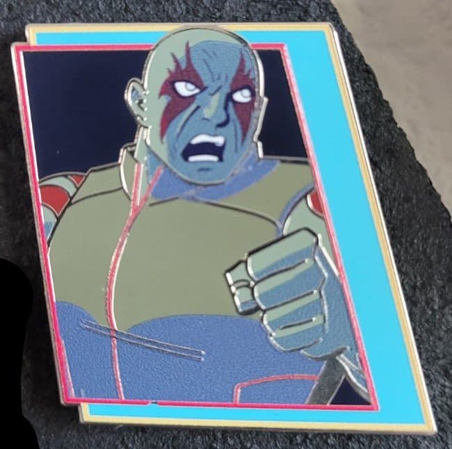 Drax Guardians of the Galaxy Cosmic Rewind Mystery Pin front
