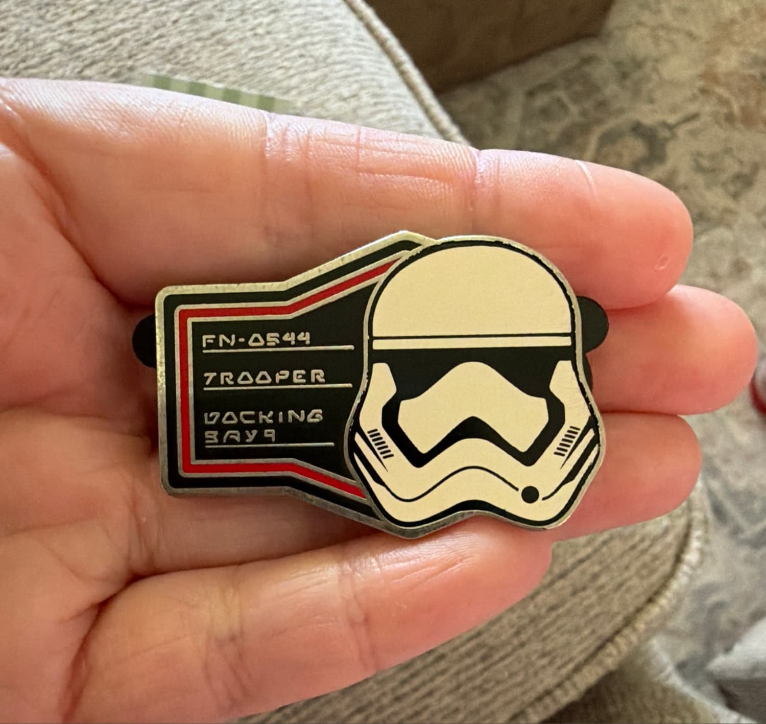 Stormtrooper Elite Soldier Name Tag Pin