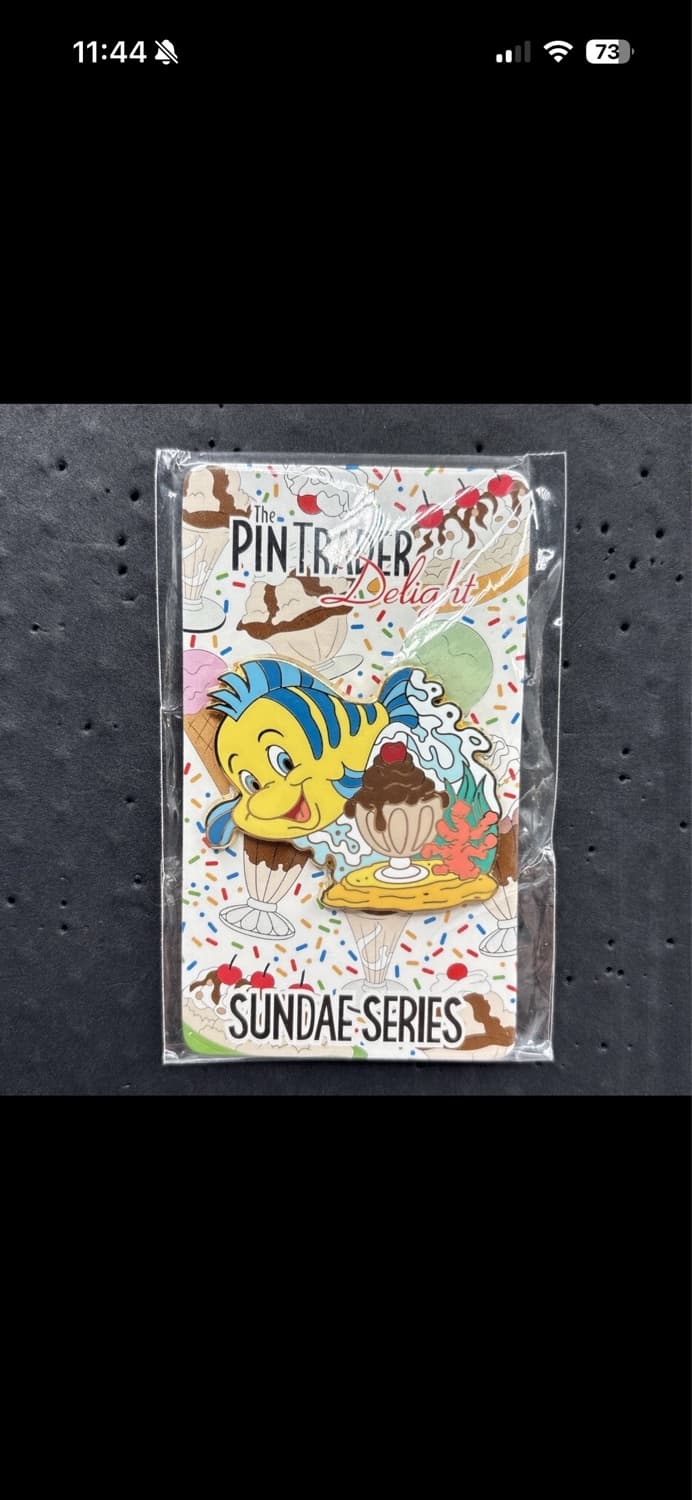 The Little Mermaid Flounder Pin Traders Delight Sundae Series