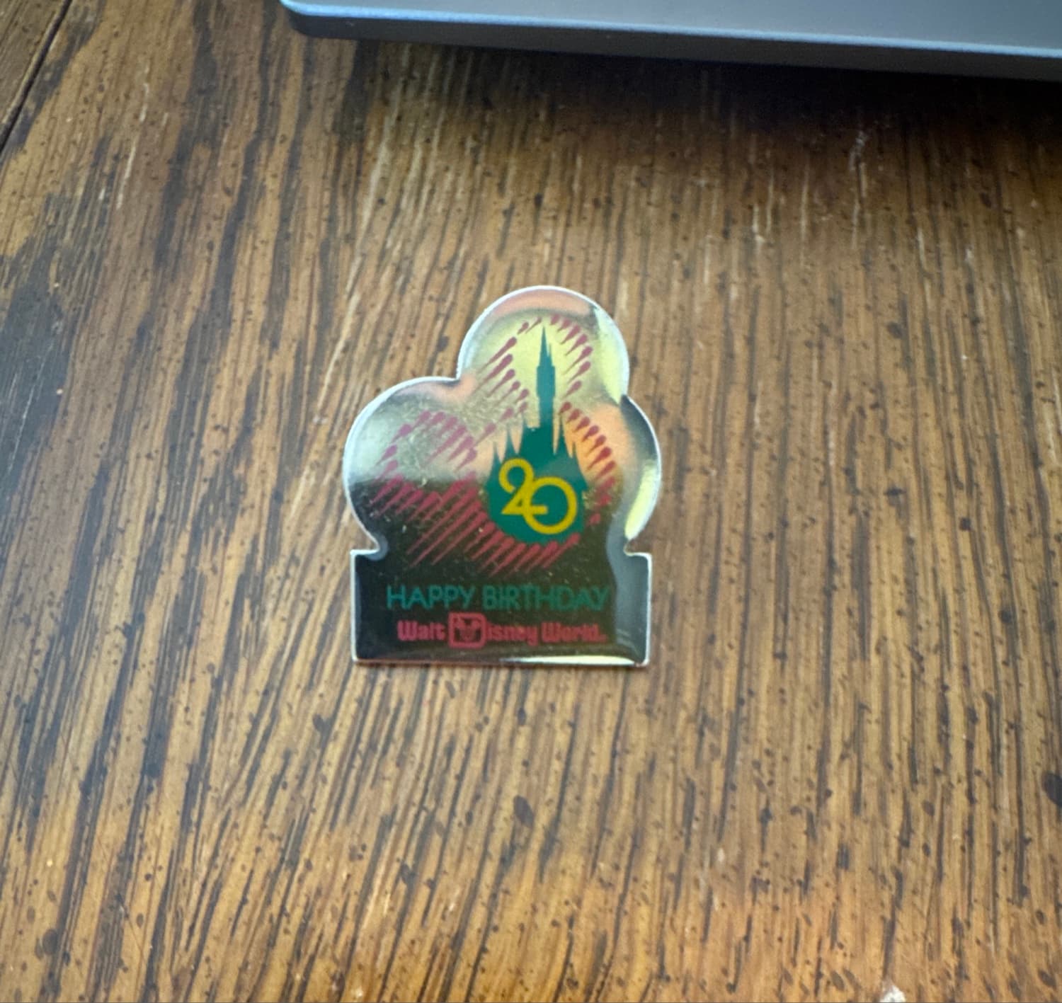 Walt Disney World 20th Anniversary Happy Birthday Castle Pin