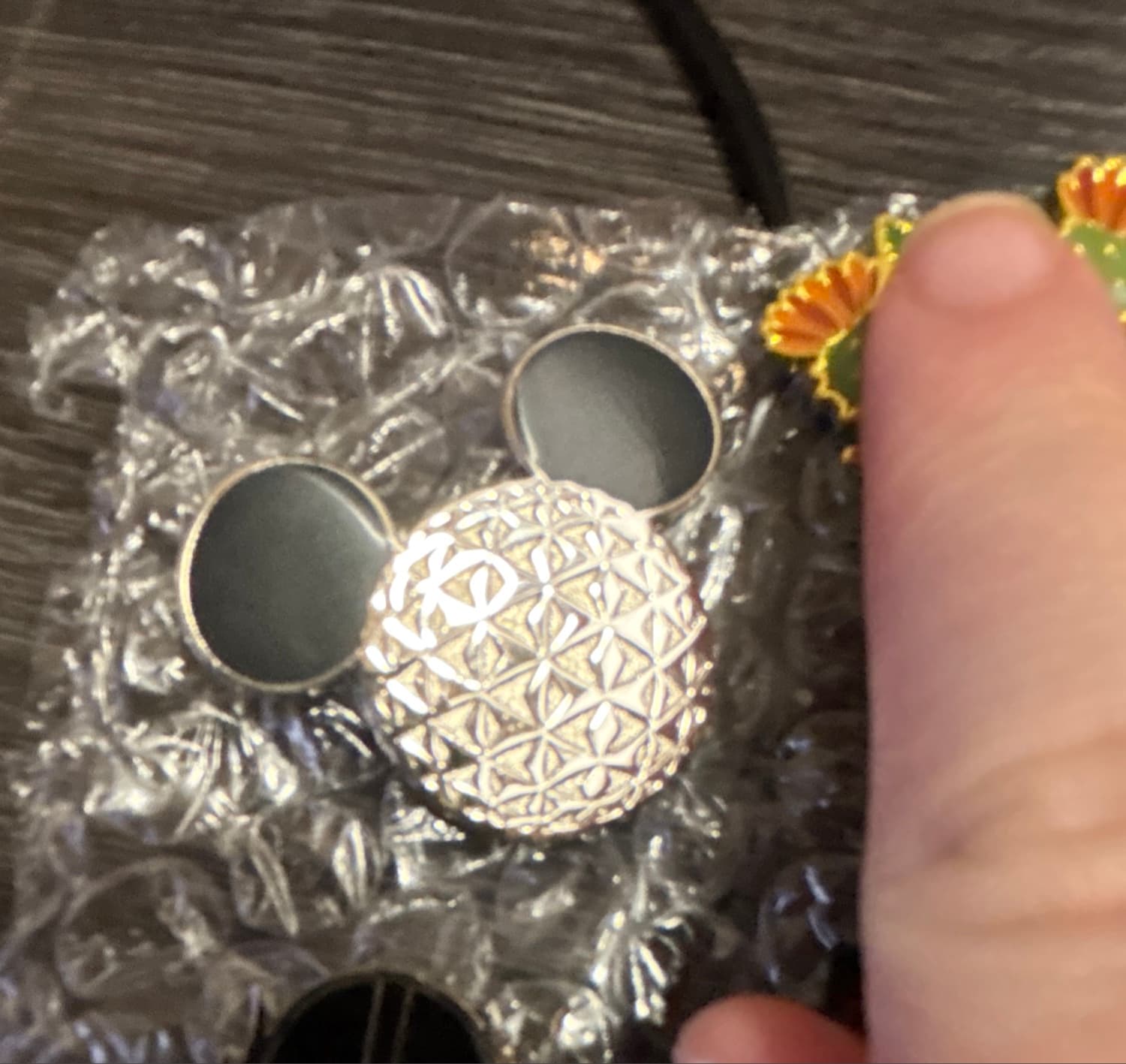 Mickey Head Spaceship Earth Epcot Pin