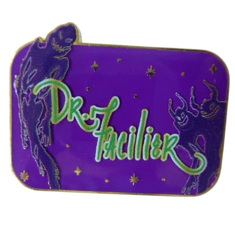 Dr Facilier Signature Name Mystery Pin front