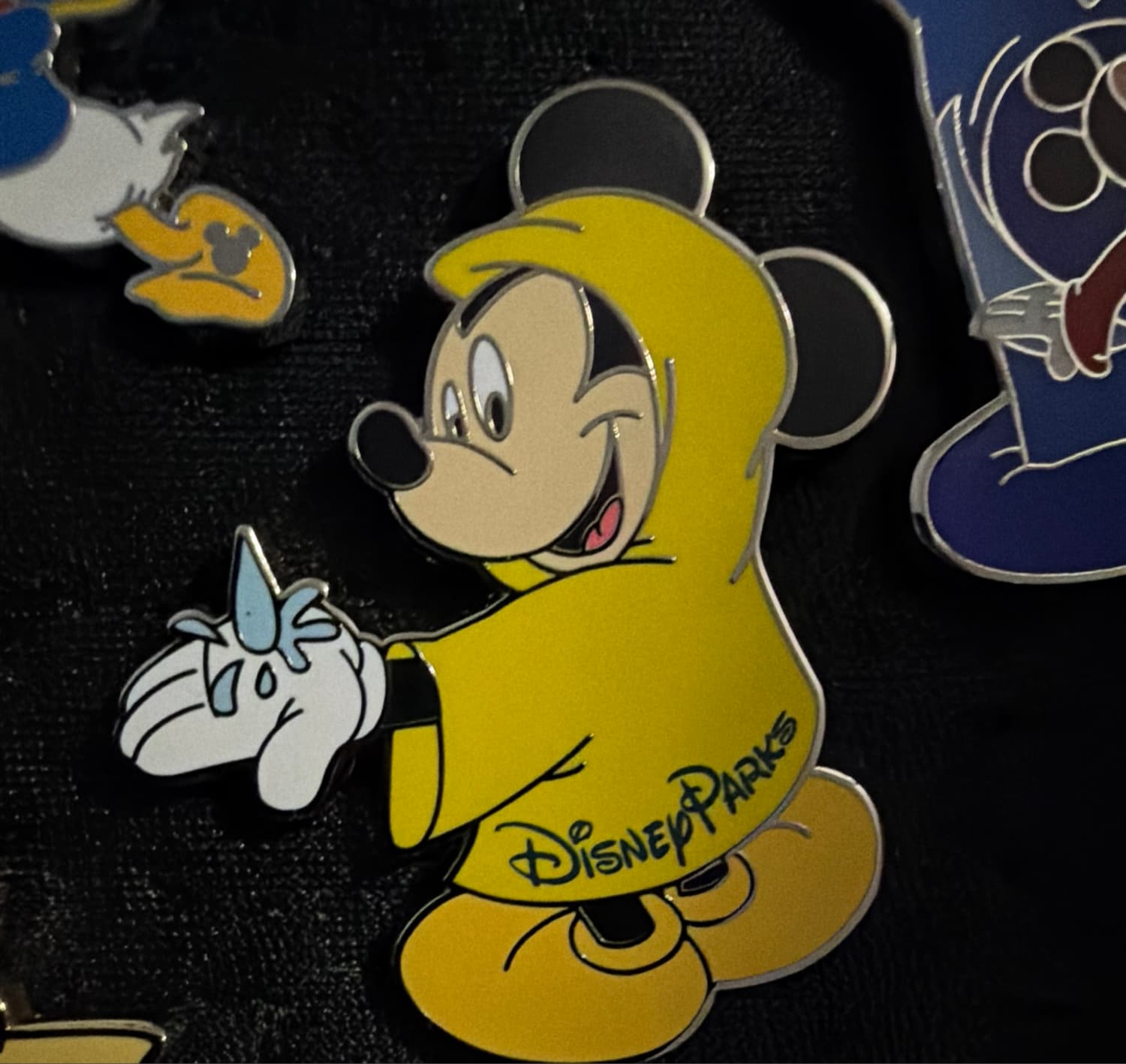 Mickey Mouse in a Yellow Rain Poncho