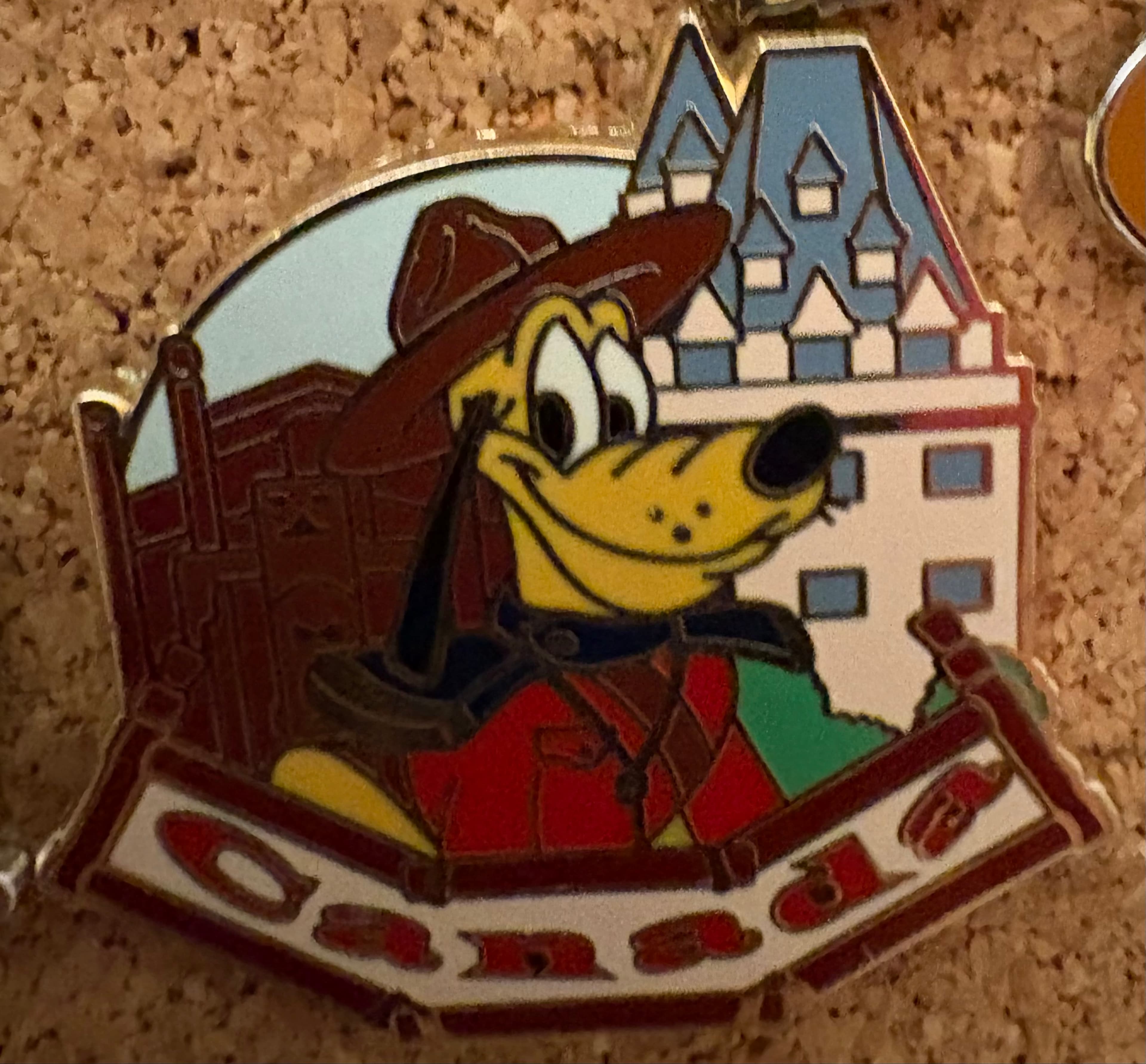 Pluto at the Canada Pavilion - EPCOT World Showcase front