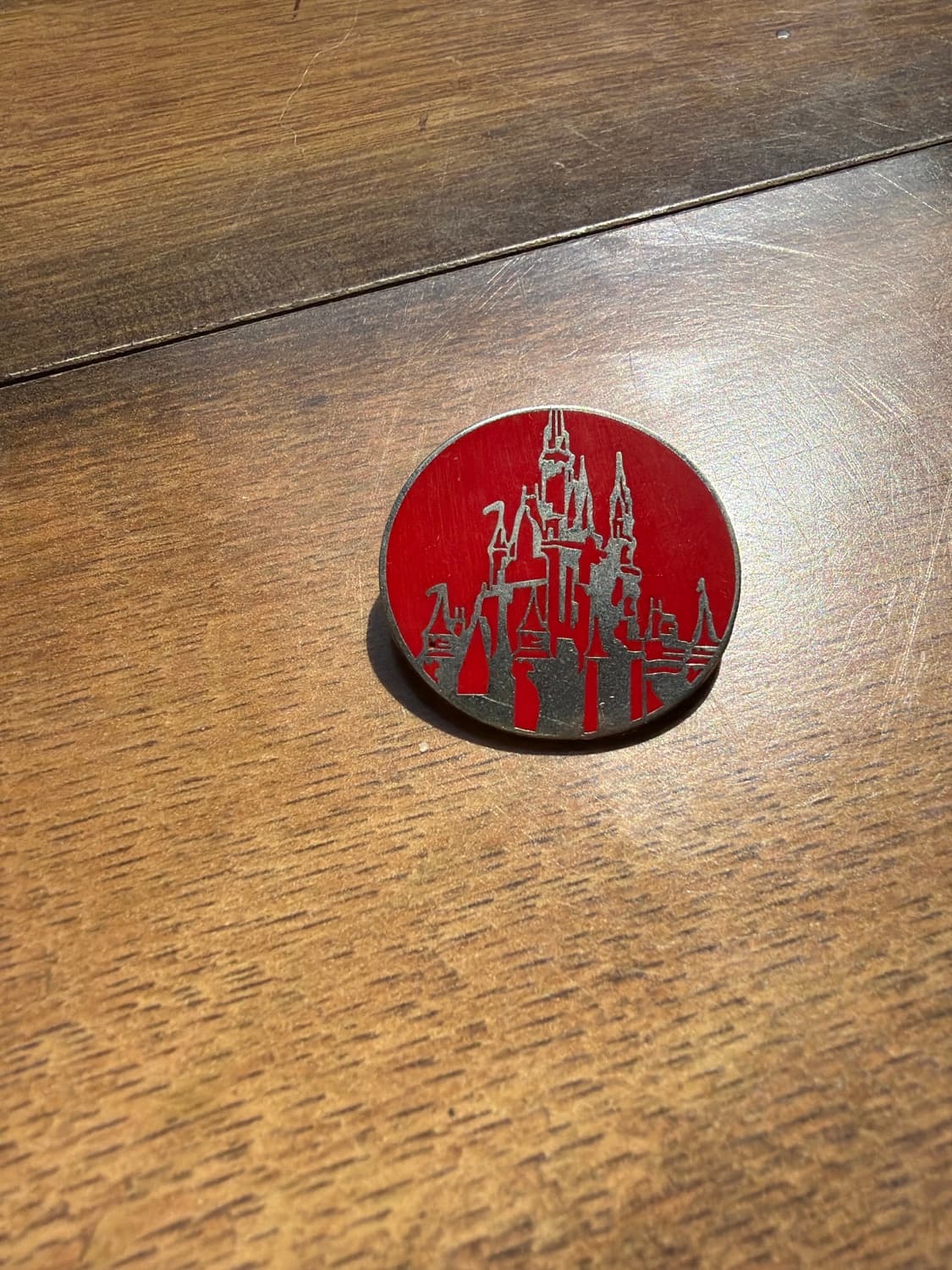 Cinderella Castle Red Circle Pin