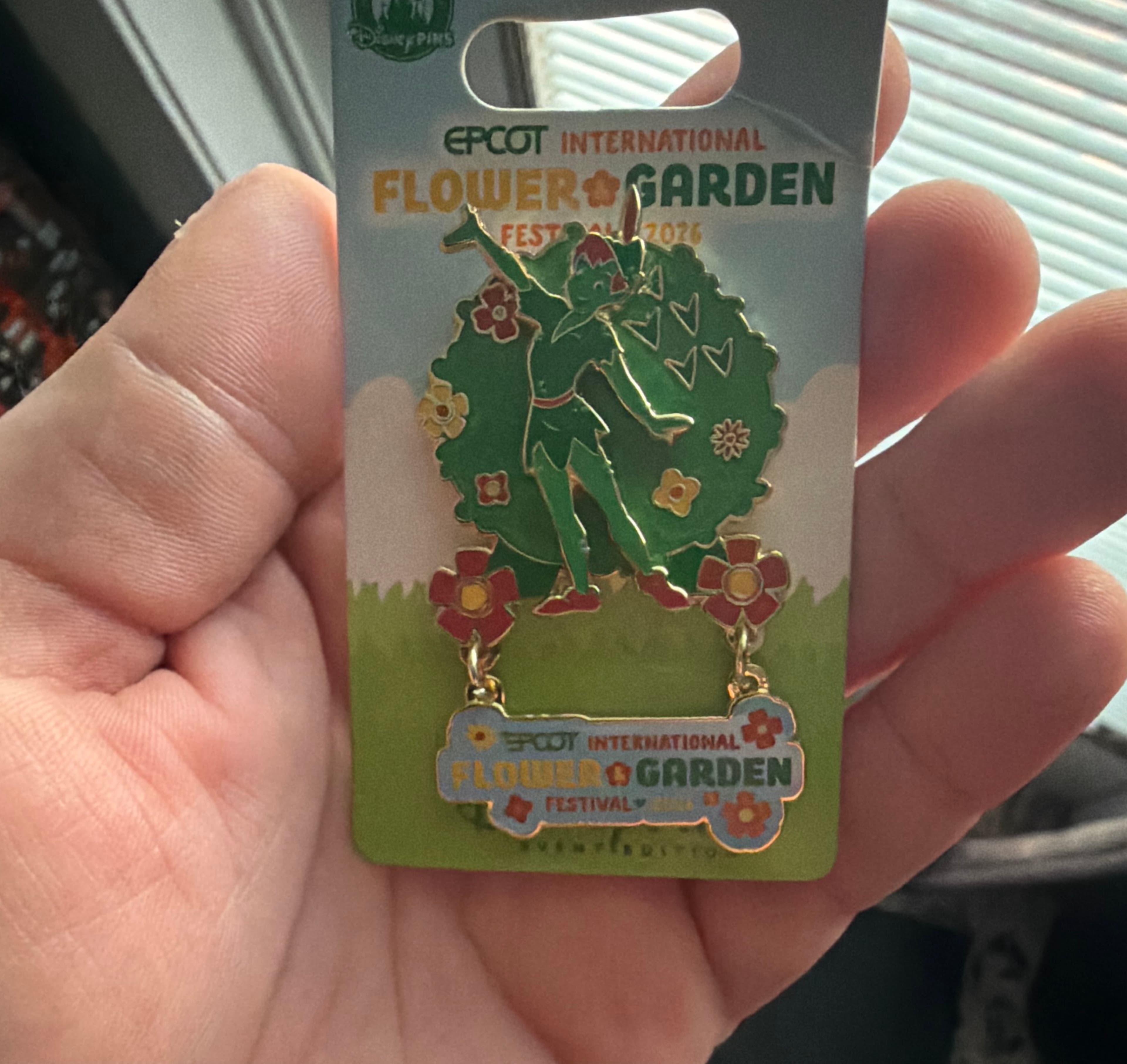 Peter Pan Topiary Dangle - EPCOT International Flower & Garden Festival 2026