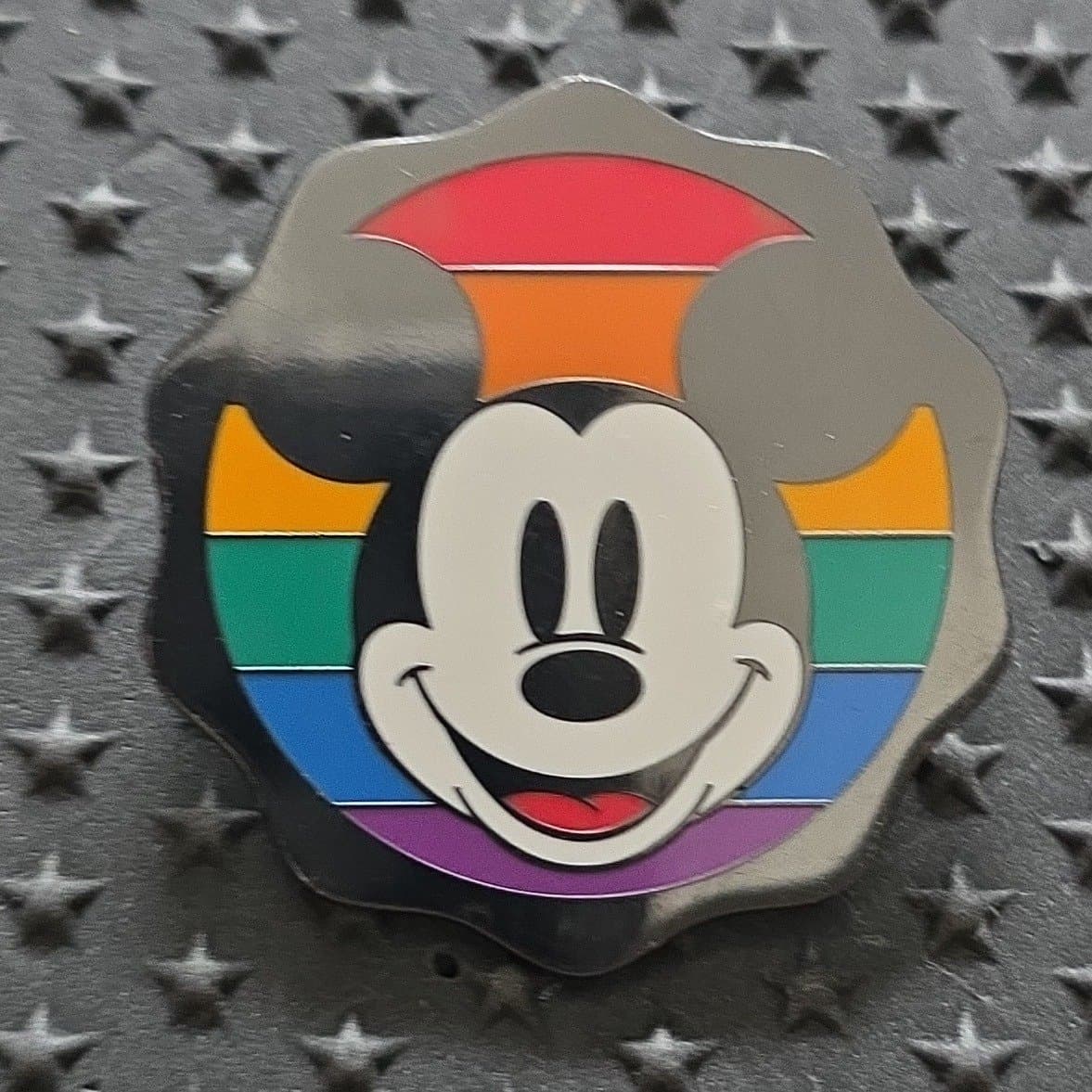 Mickey Mouse Icon Pin - Jeweled Rainbow