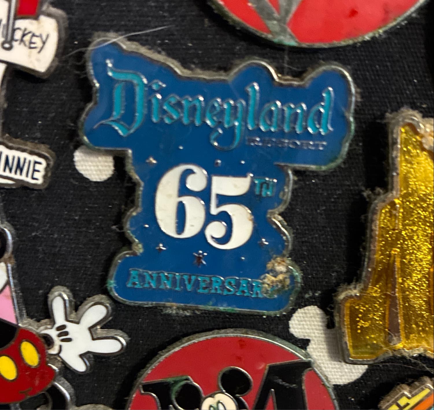 Disneyland 65th Anniversary Logo Pin