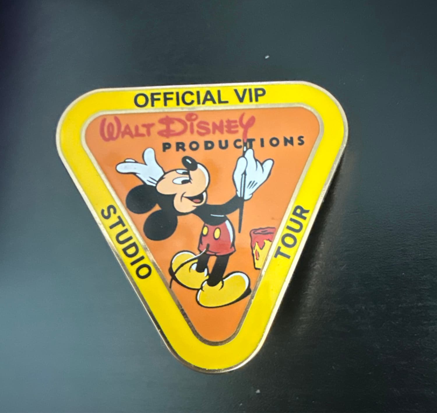 Walt Disney Productions Official VIP Studio Tour Mickey Mouse Pin front