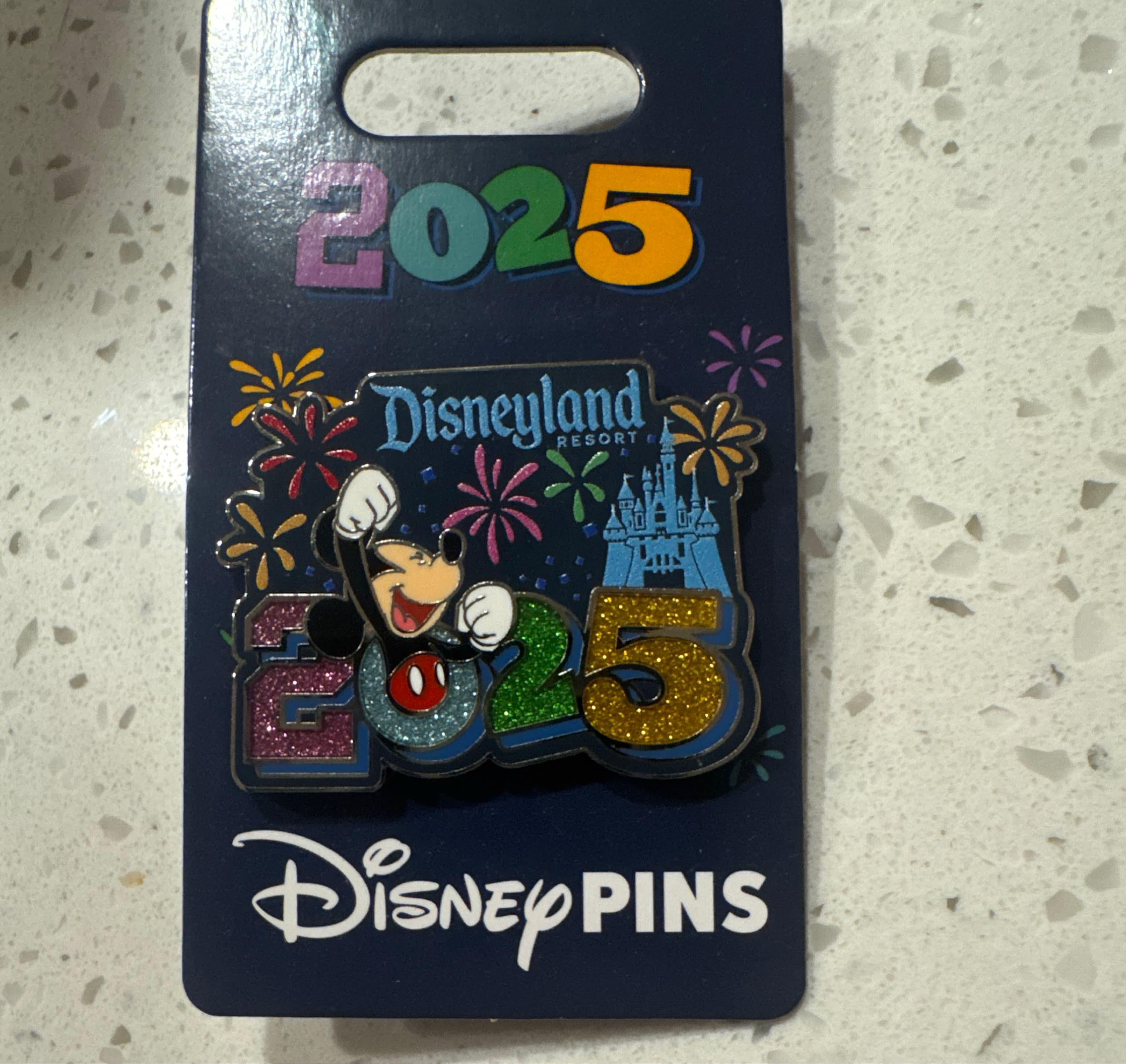 Disney Parks 2025 Disneyland Resort Mickey Mouse Pin front